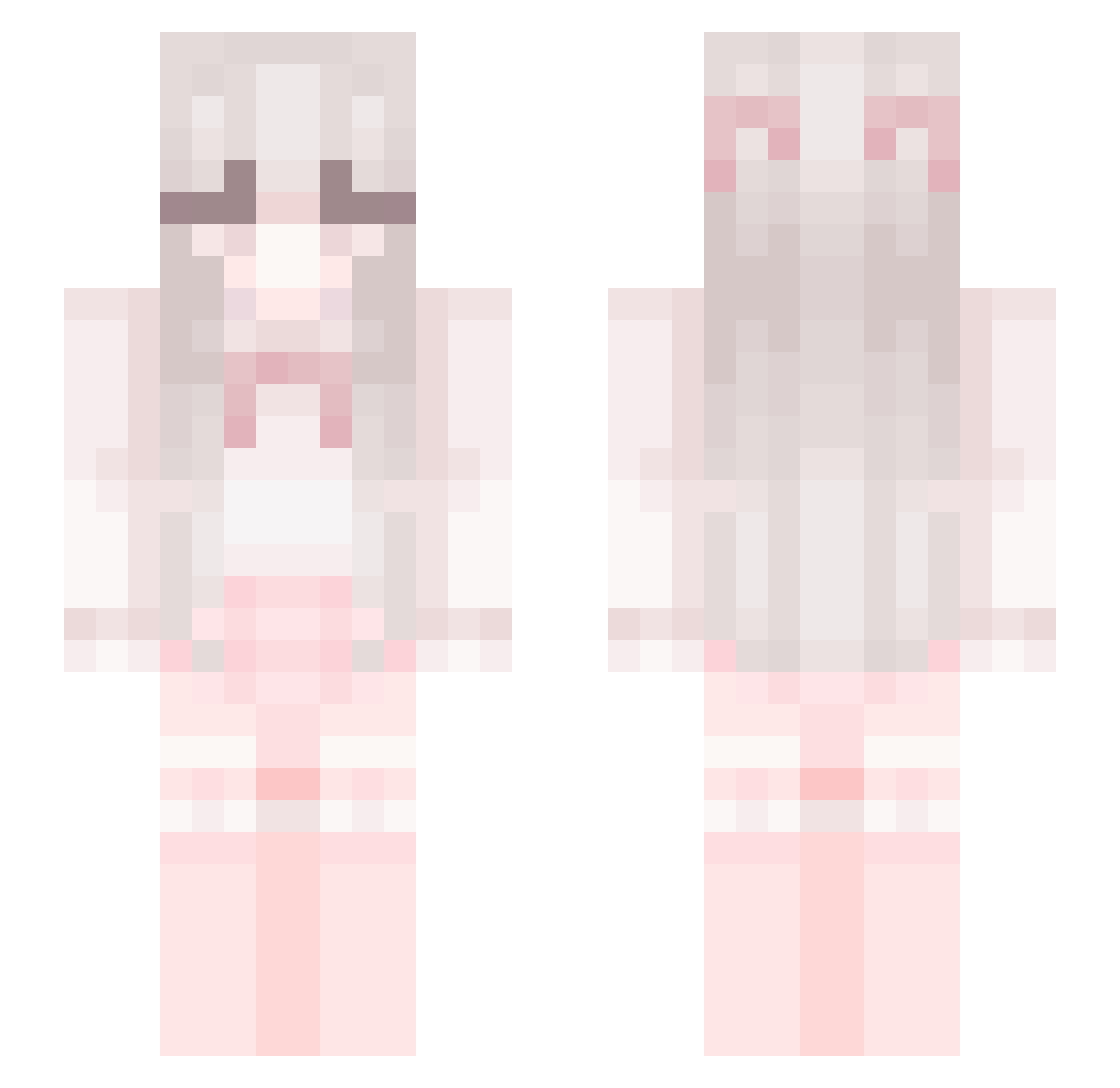 Tho Minecraft skin, front and back view