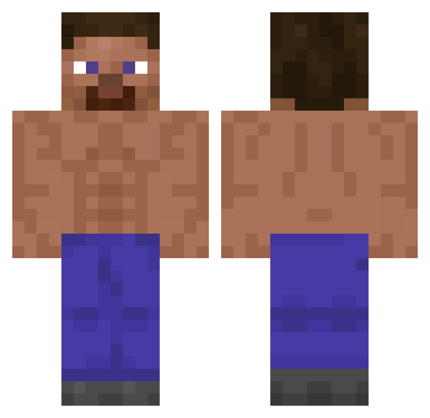 branchie2poisson Minecraft skin, front and back view