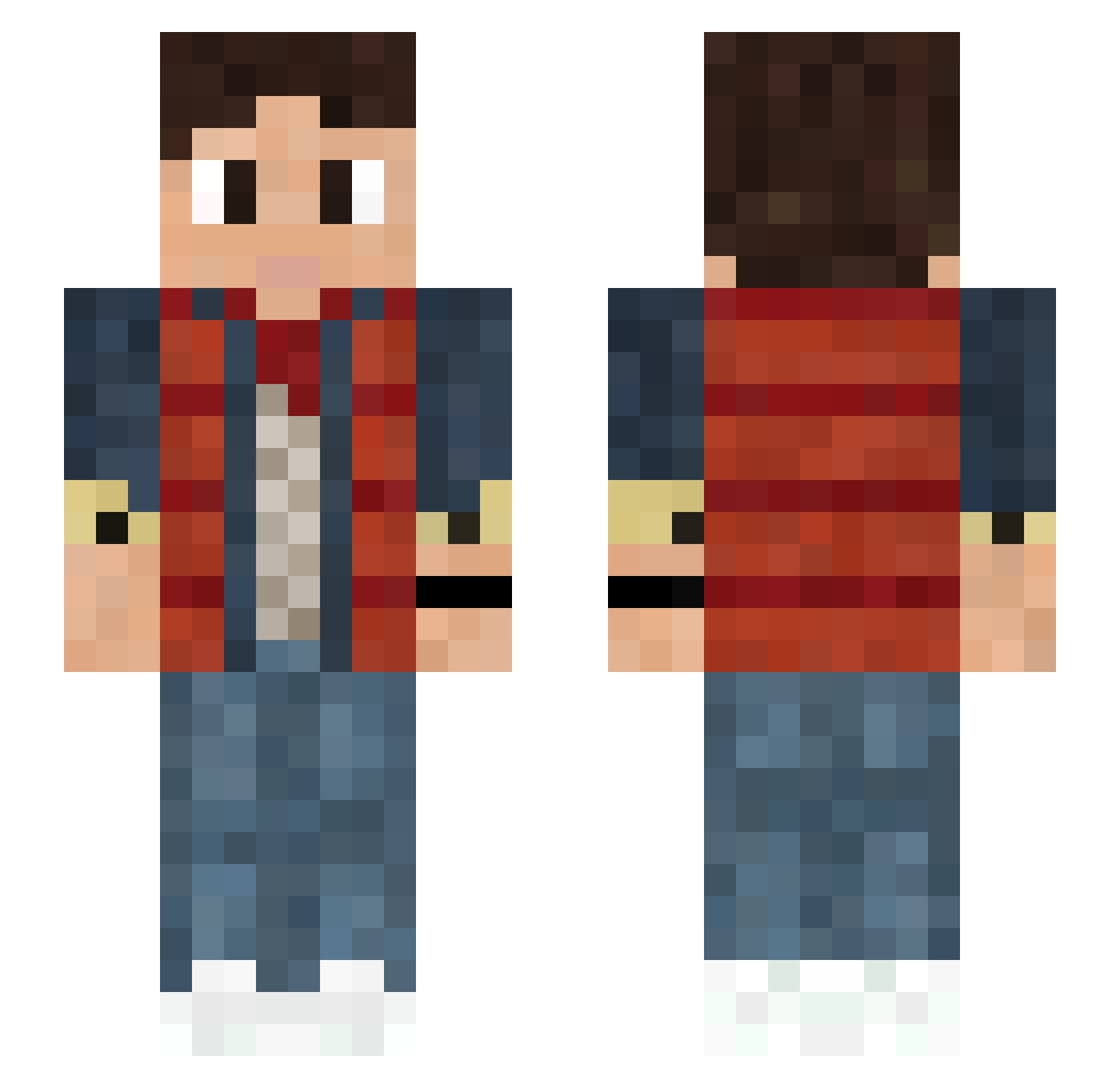 ToOn_40 Minecraft skin, front and back view