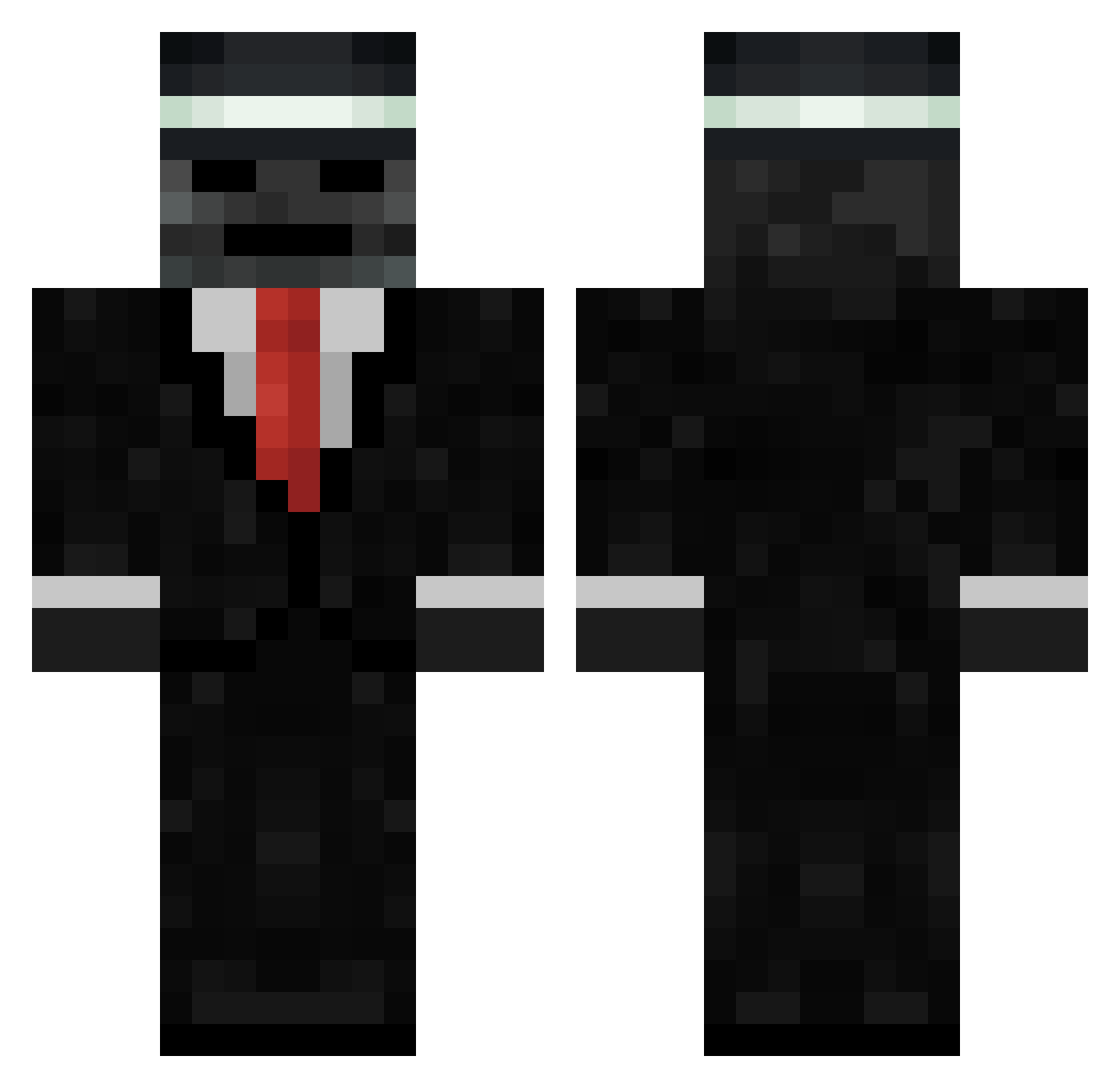 Flavionnn Minecraft skin, front and back view