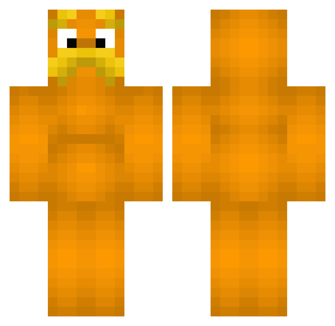 FirstPriceLefser Minecraft skin, front and back view