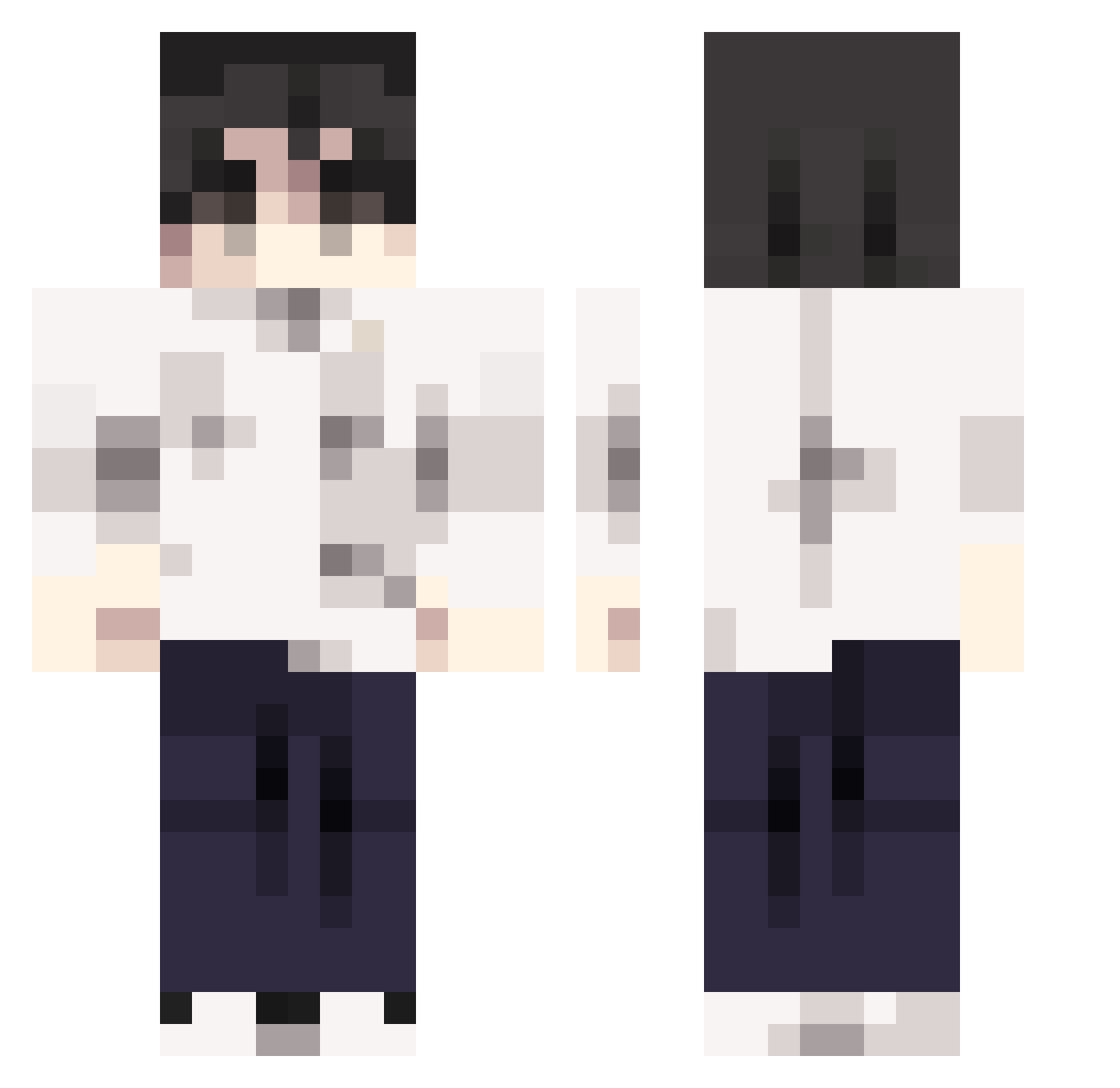 _josuke Minecraft skin, front and back view