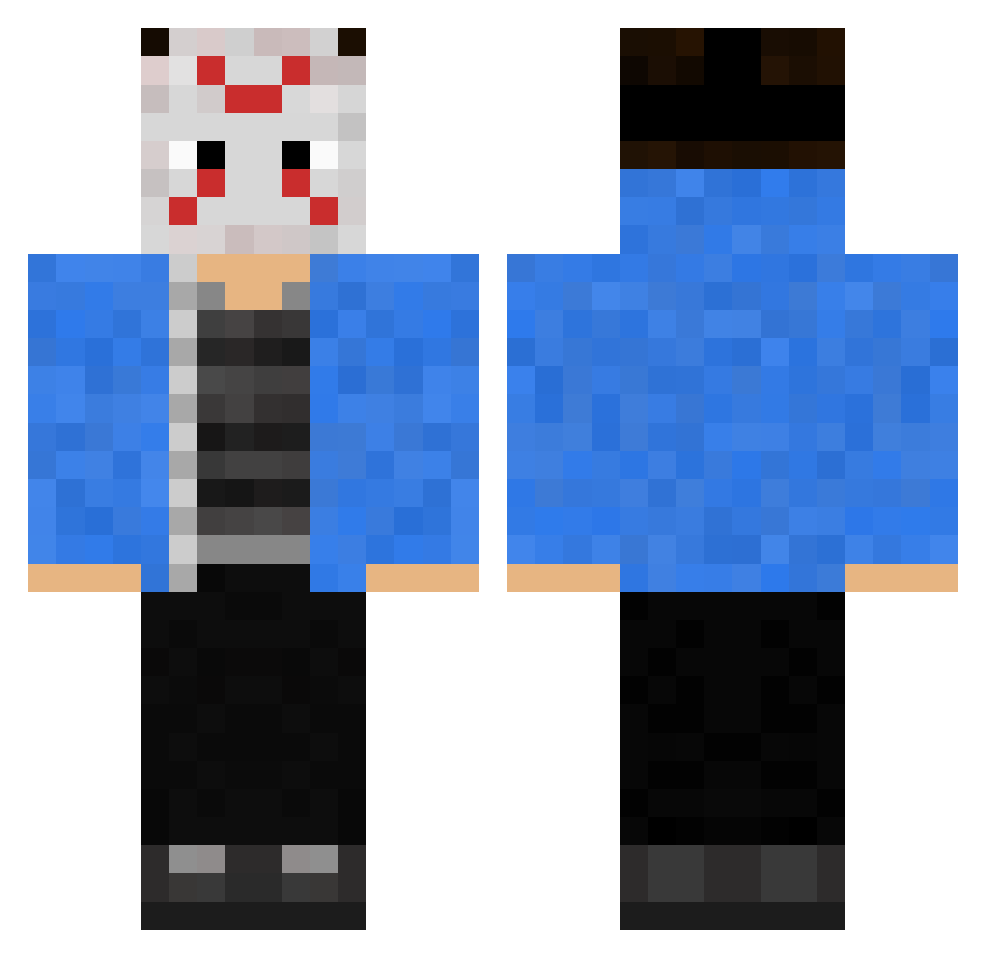 XaNo6661 Minecraft skin, front and back view