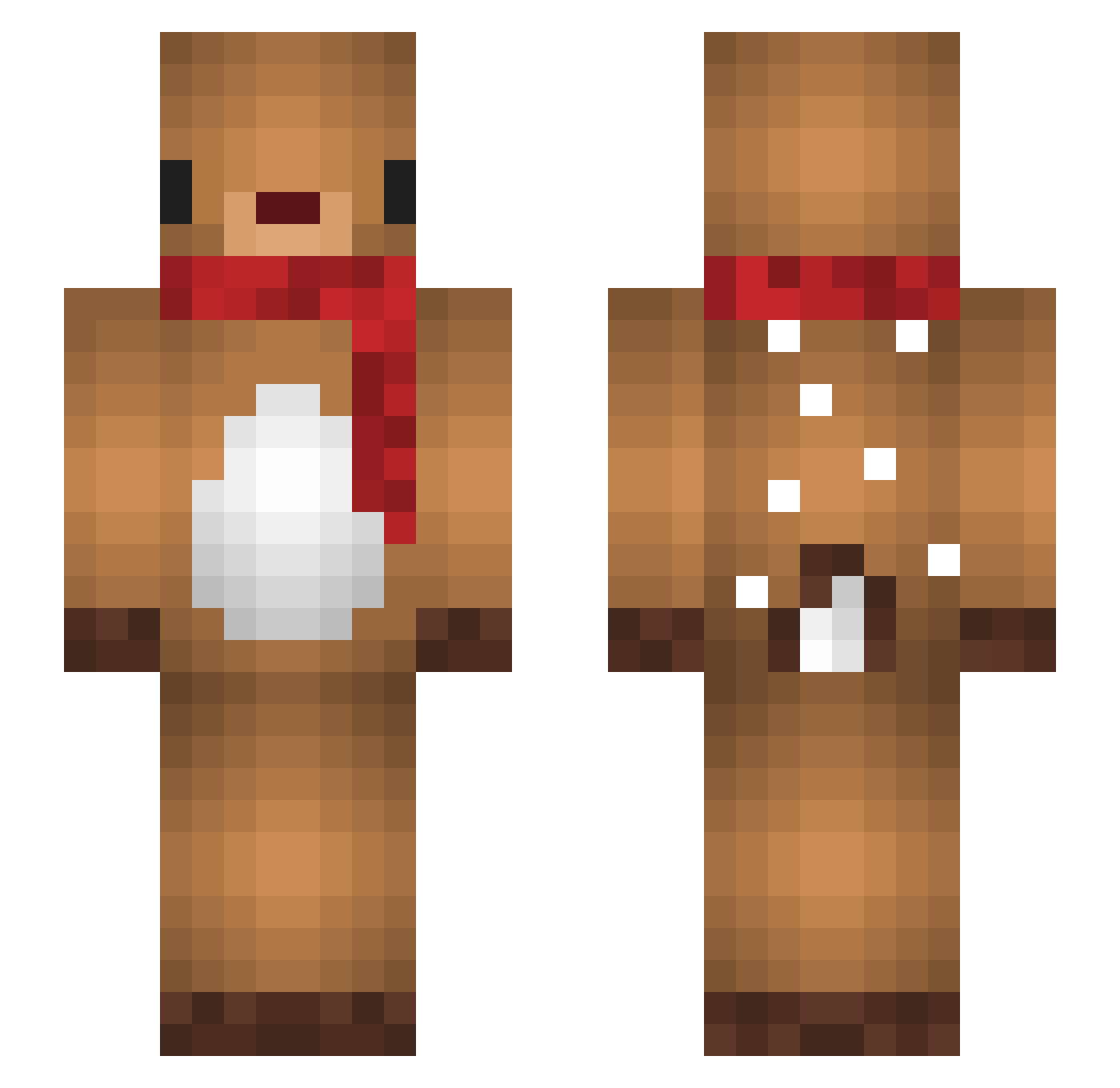 ainsley__ Minecraft skin, front and back view