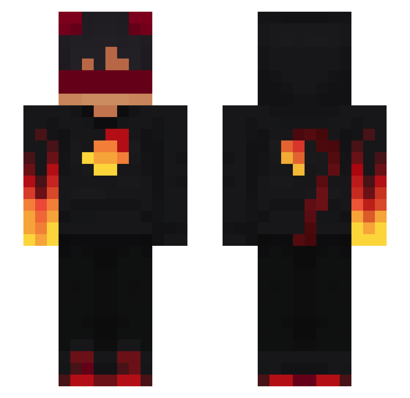 clipxy_ Minecraft skin, front and back view