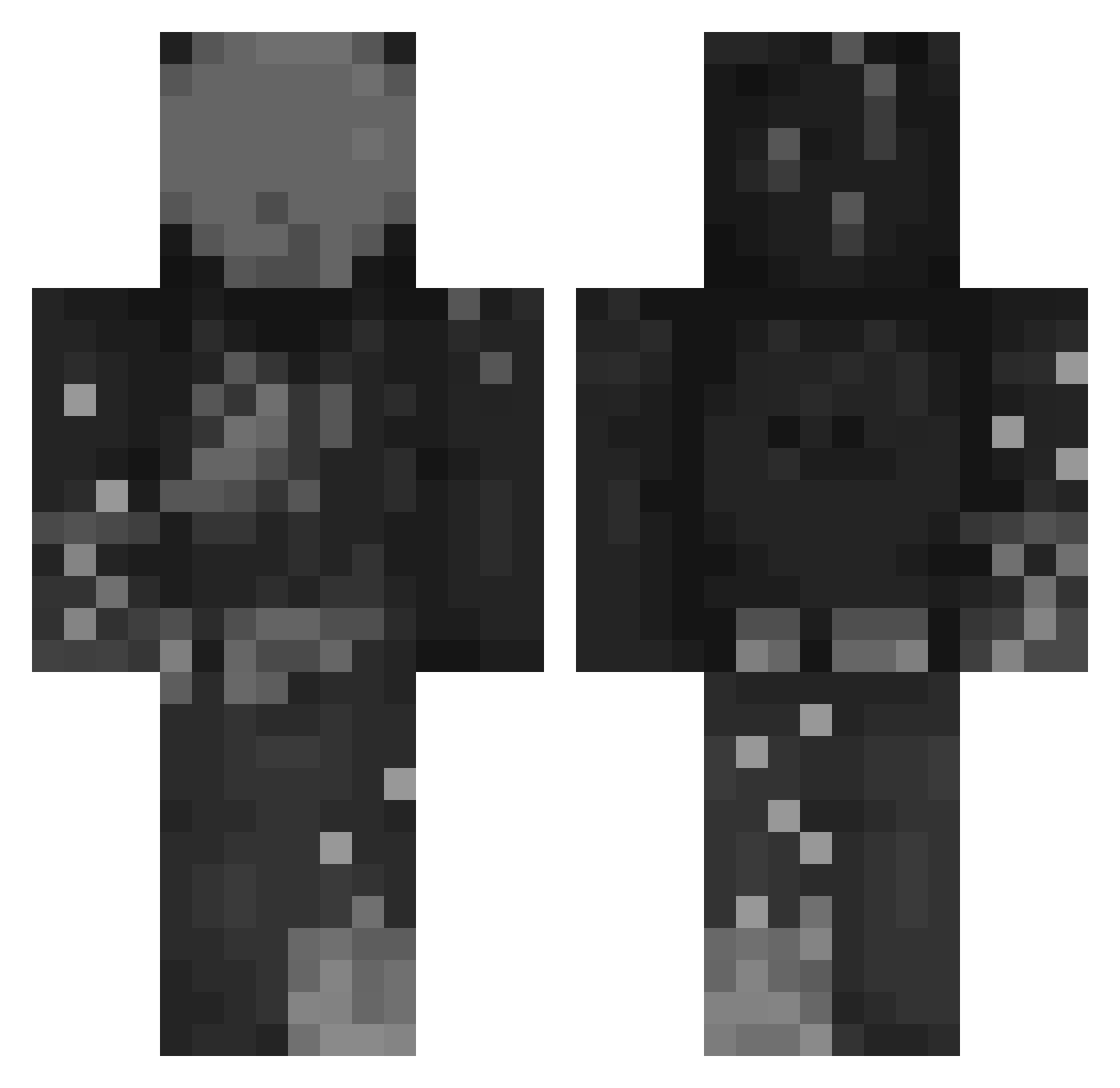 Switchboards Minecraft skin, front and back view