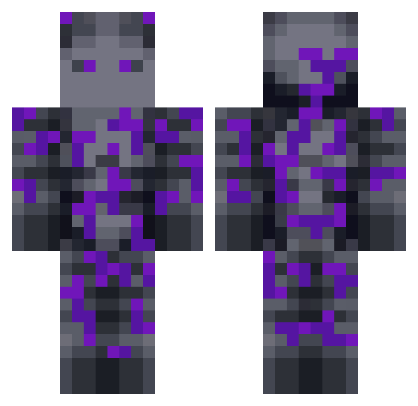 bredakenzo Minecraft skin, front and back view