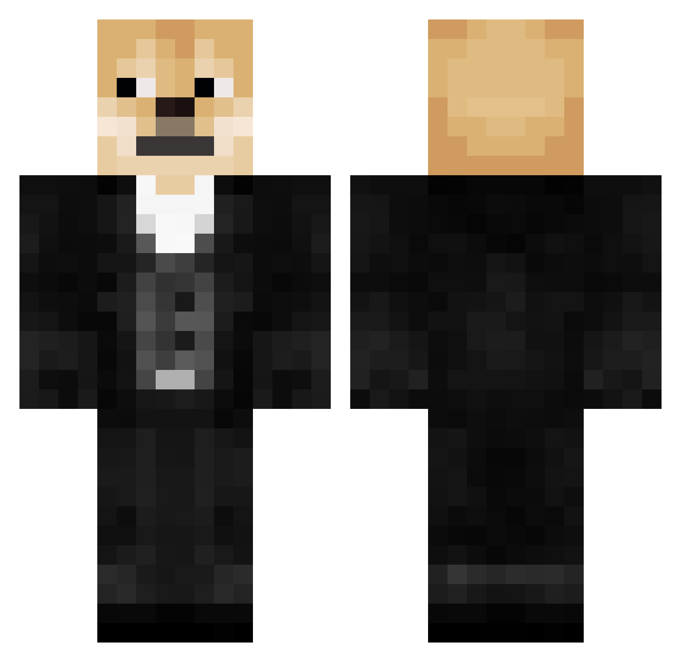 turkiyebest Minecraft skin, front and back view