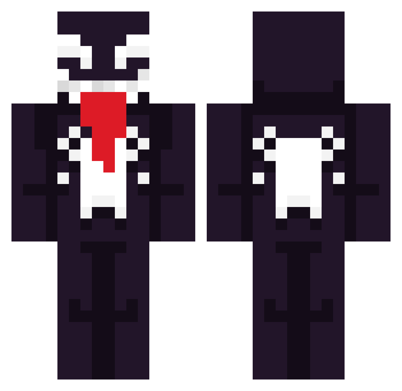 comedor_de_alma Minecraft skin, front and back view