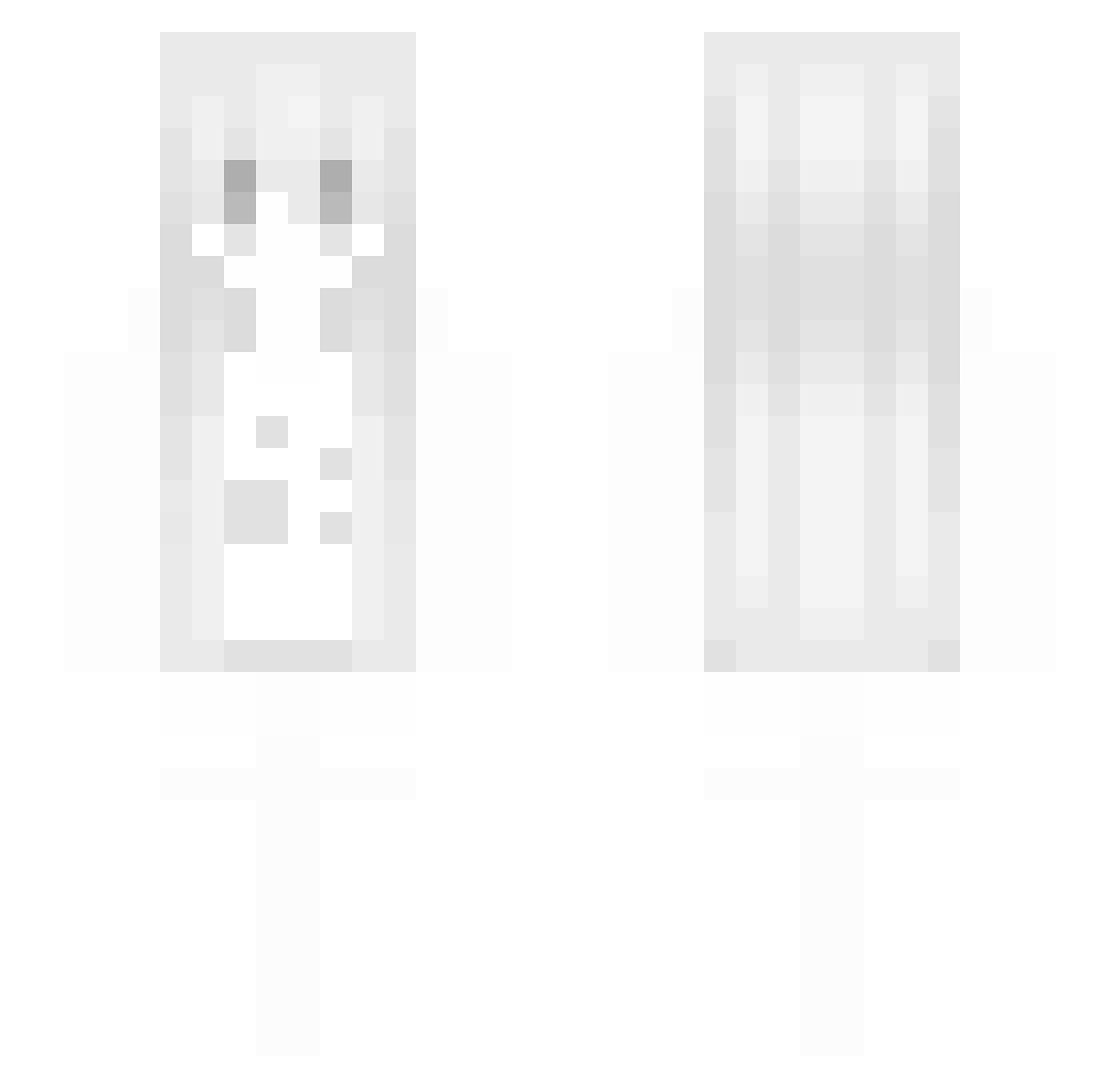 g3dux Minecraft skin, front and back view