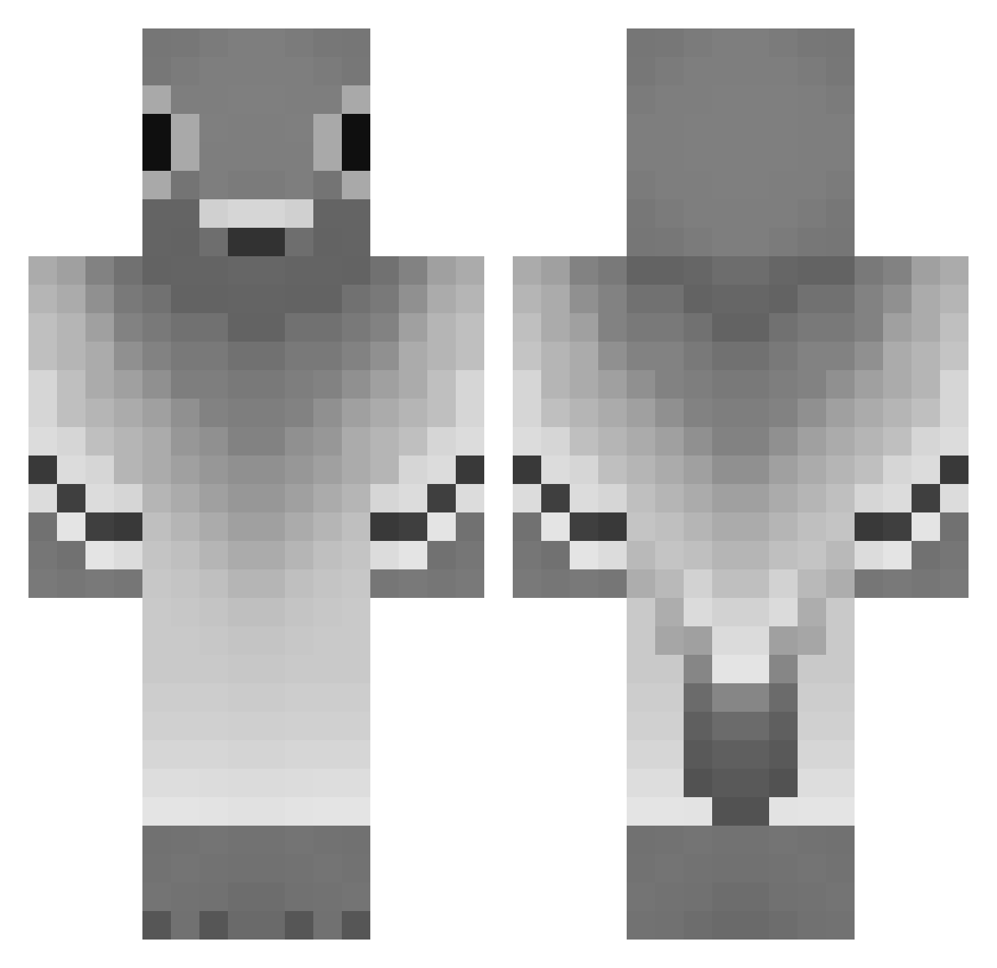 Slopez2004 Minecraft skin, front and back view