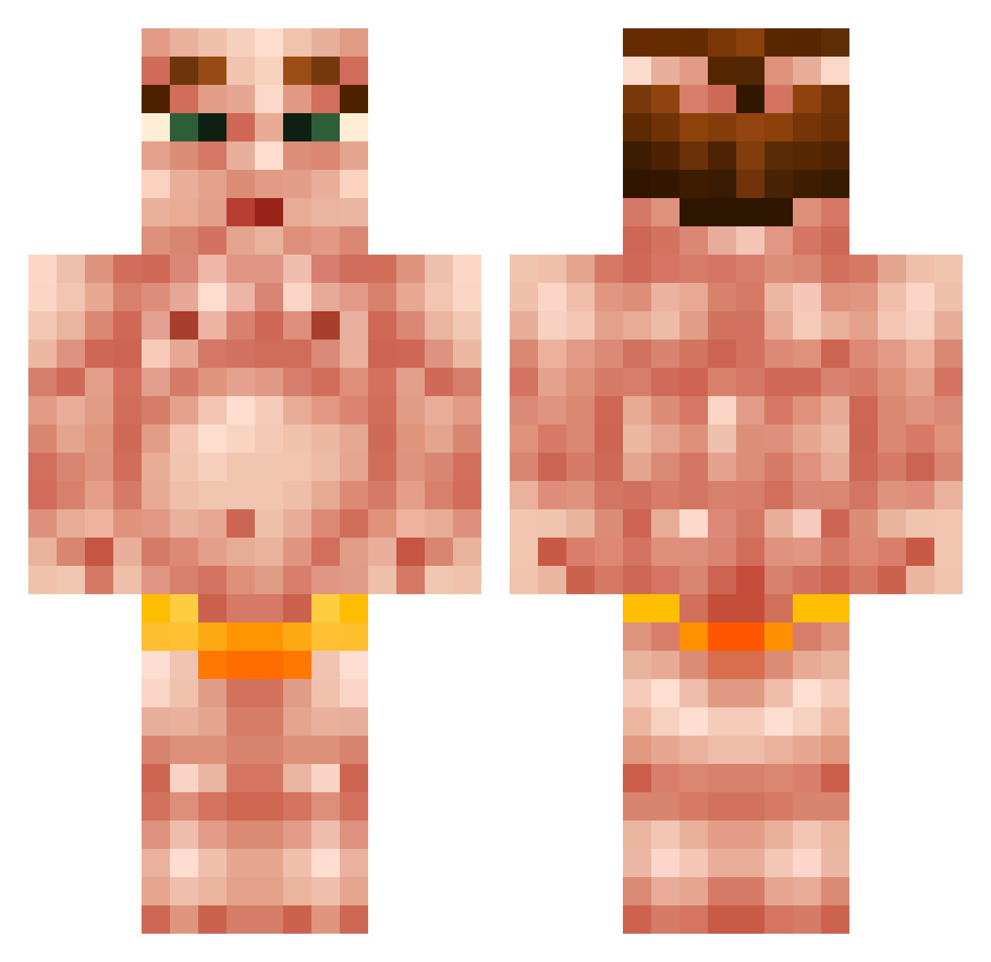 UGCsLobomayor Minecraft skin, front and back view
