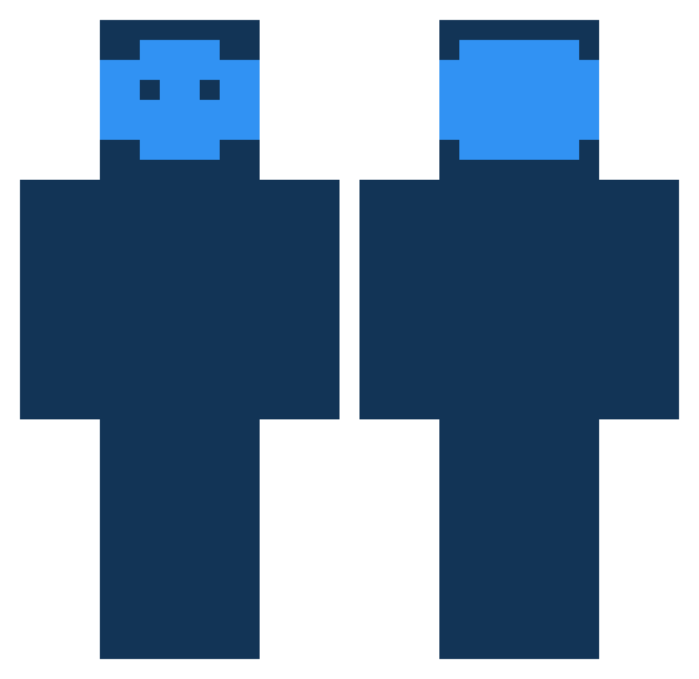 the_Duck111 Minecraft skin, front and back view