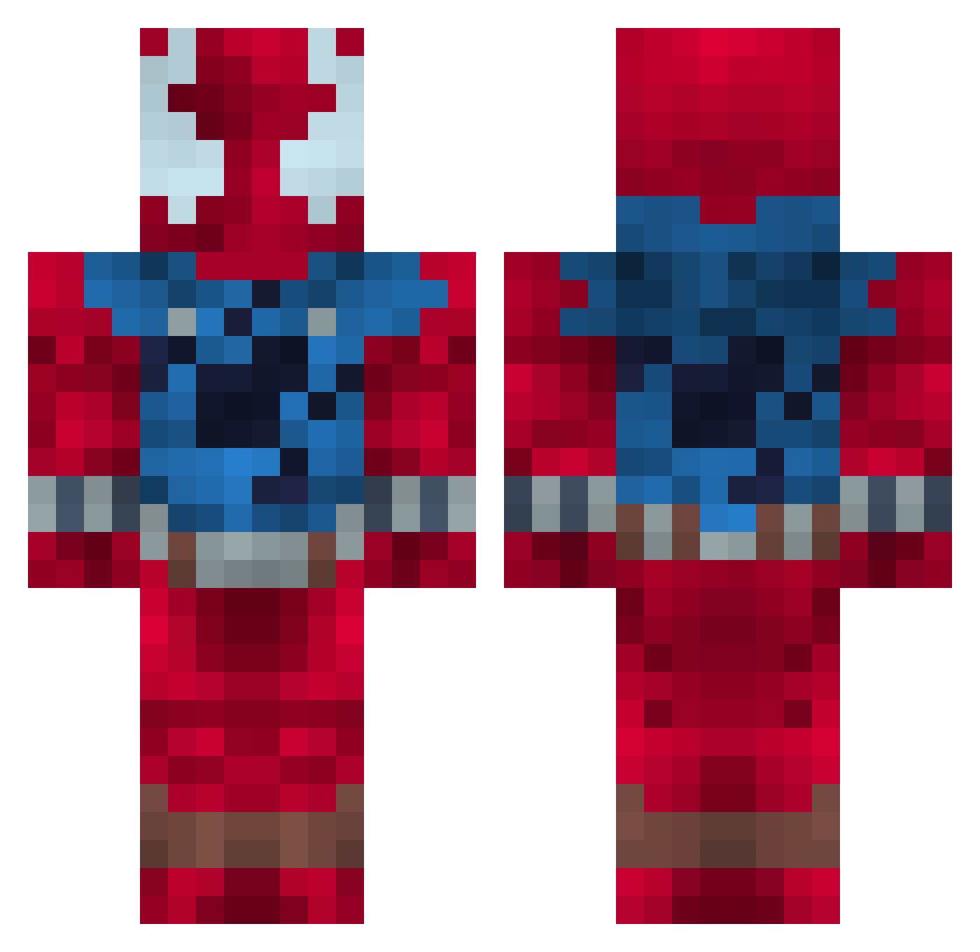 xd_Bemce_ Minecraft skin, front and back view