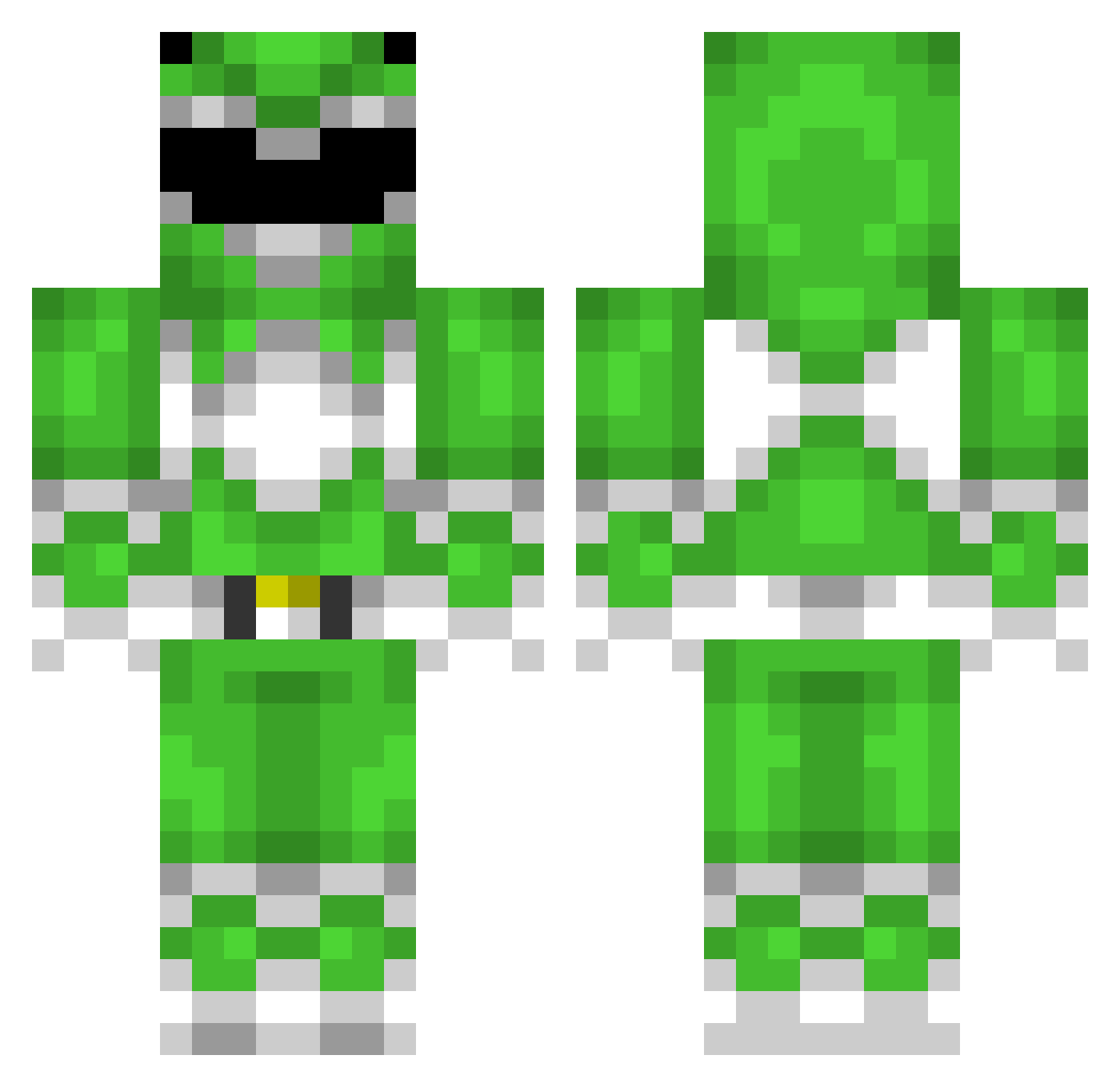 zNoWay_ Minecraft skin, front and back view