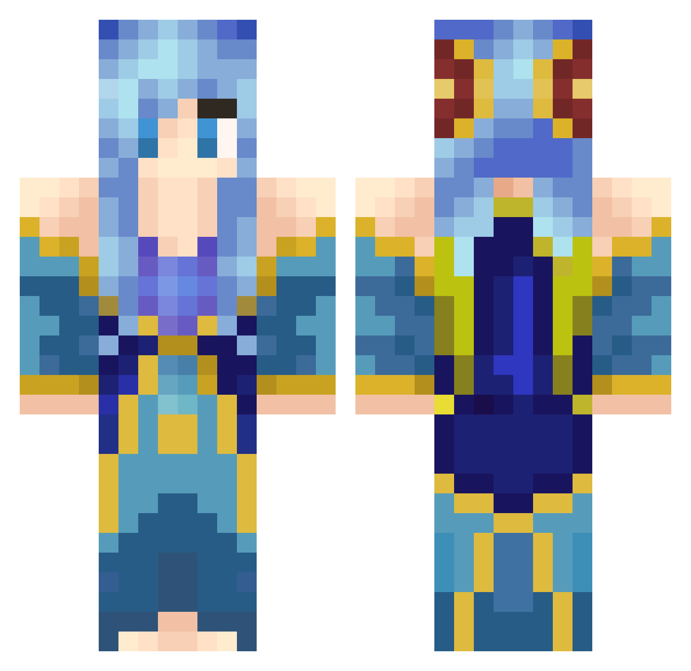 _Feuerreiter12_ Minecraft skin, front and back view