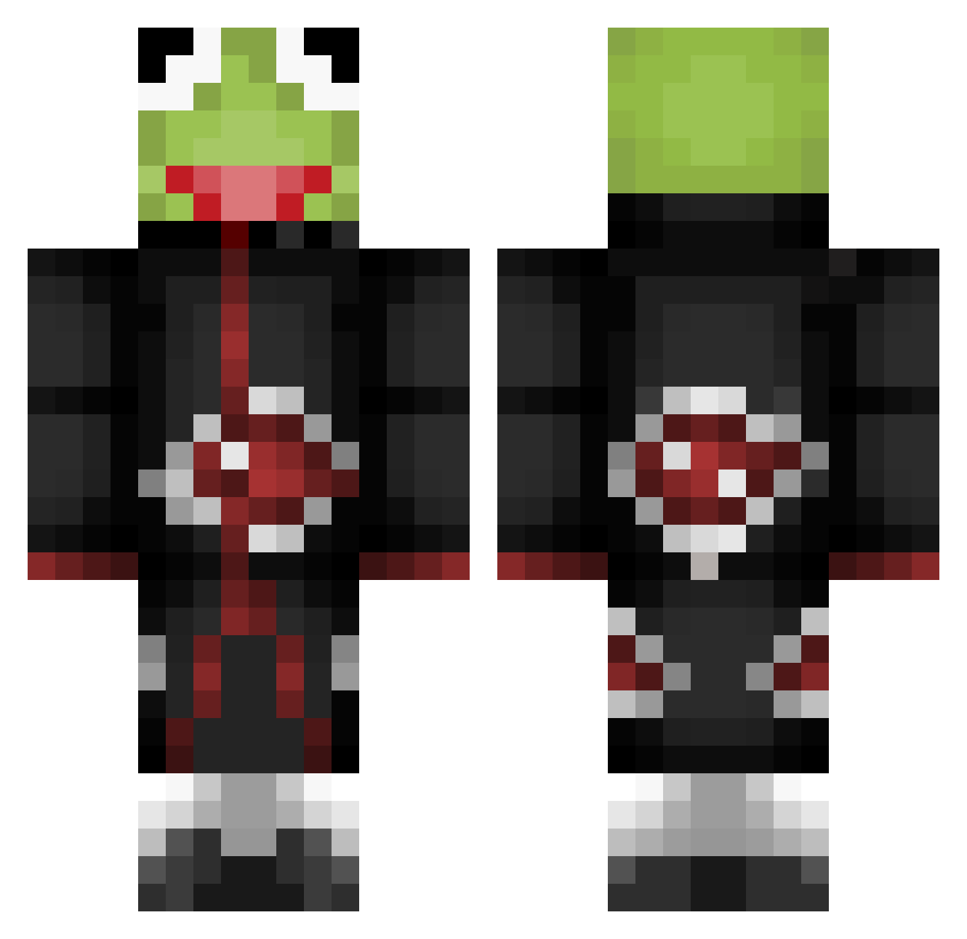 Zeyin Minecraft skin, front and back view