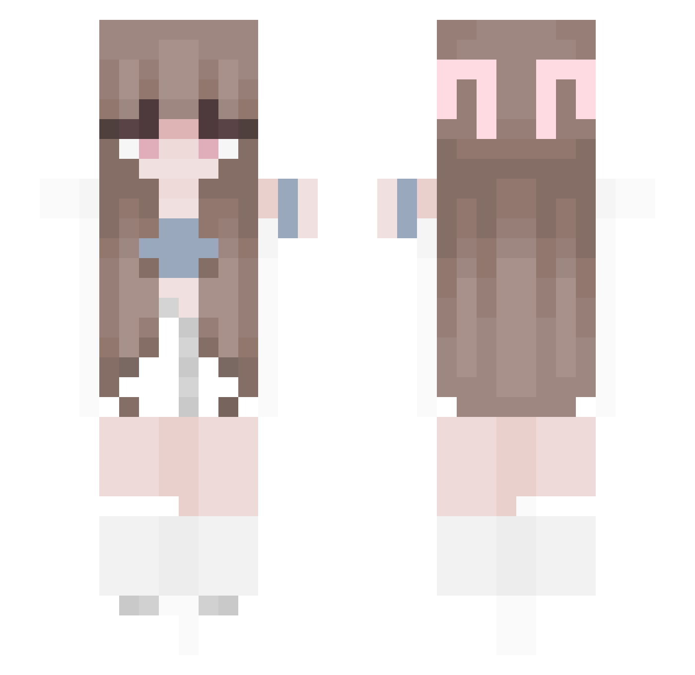 ve__ Minecraft skin, front and back view