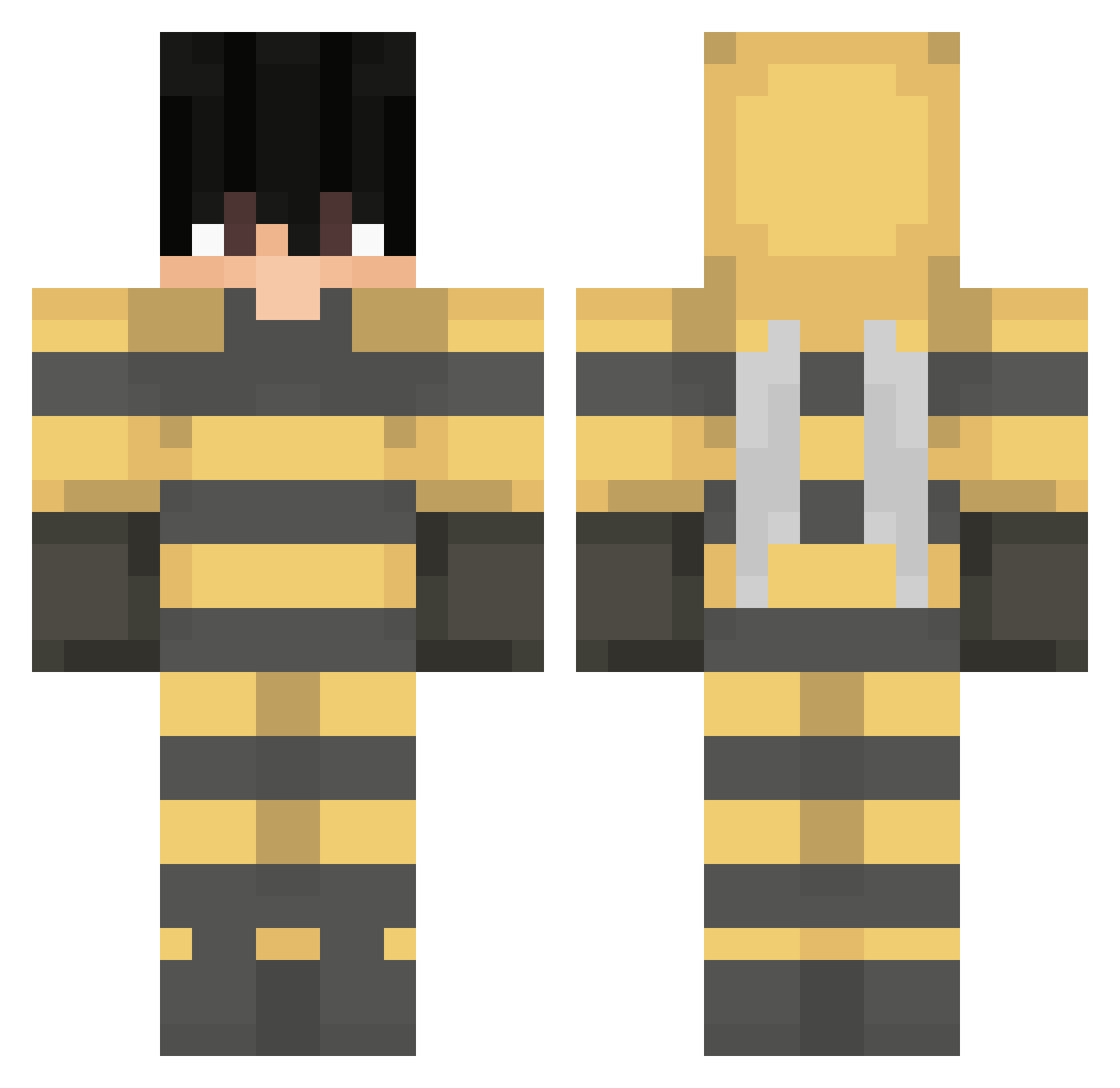 _Virako_ Minecraft skin, front and back view