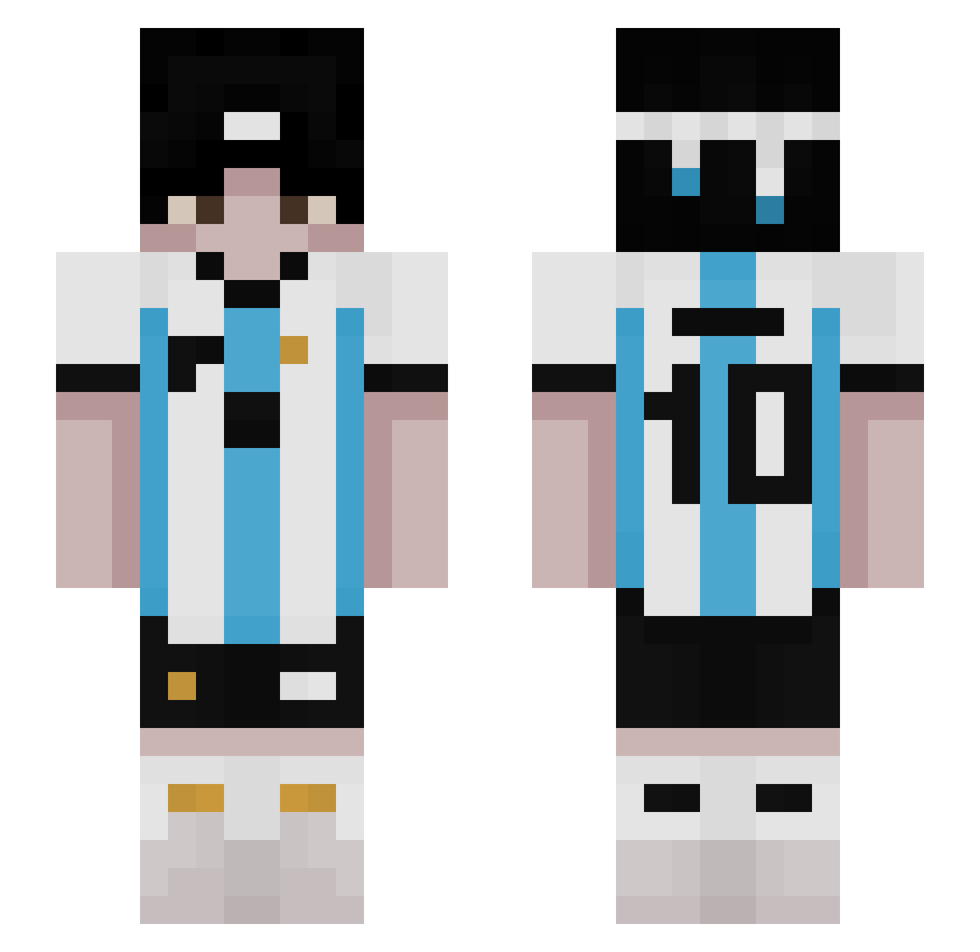 sillysniper67 Minecraft skin, front and back view