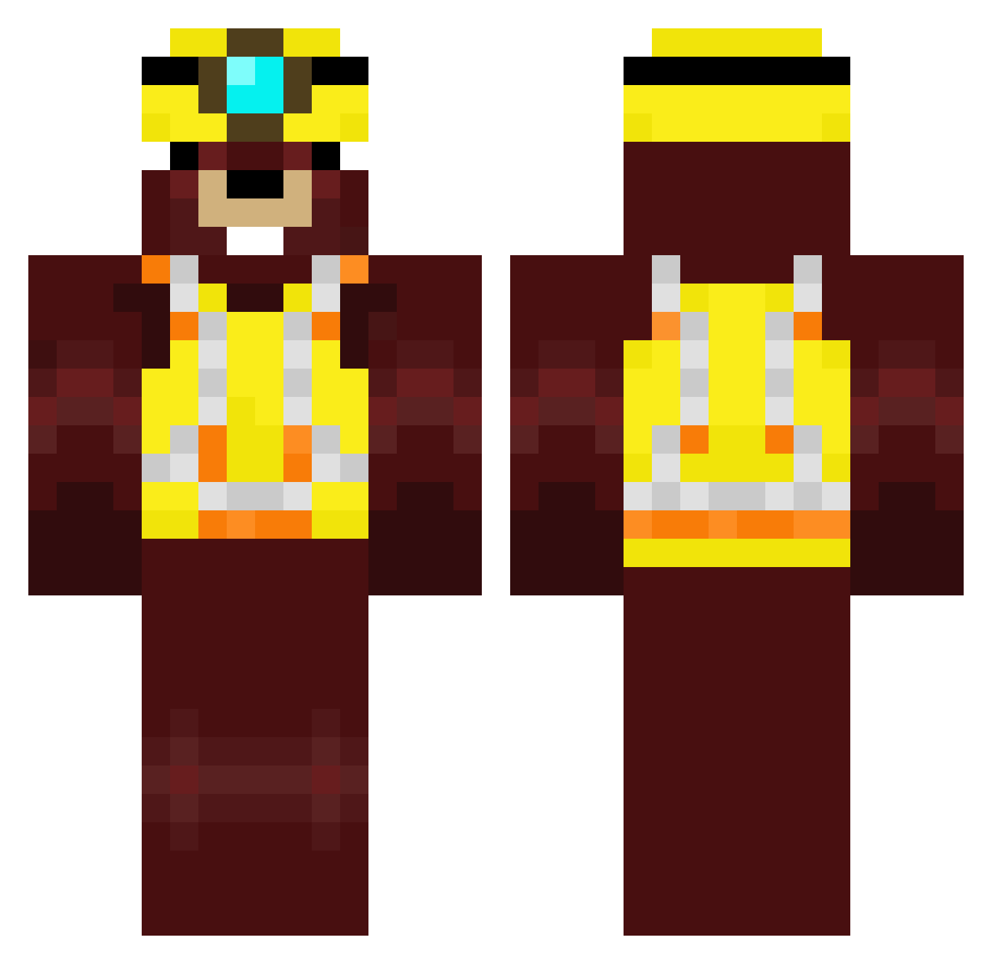 12dodek3 Minecraft skin, front and back view