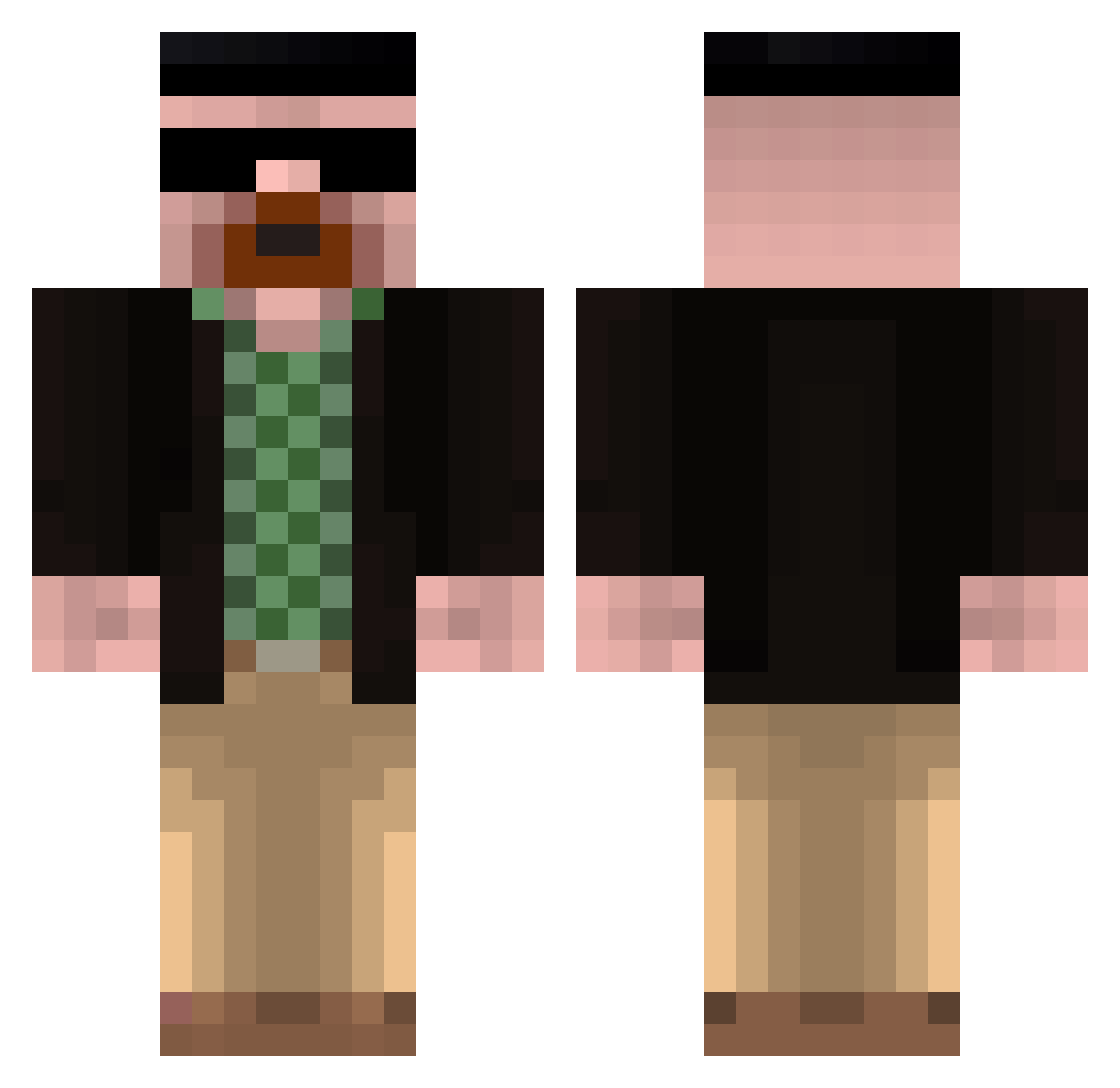 reegman1 Minecraft skin, front and back view