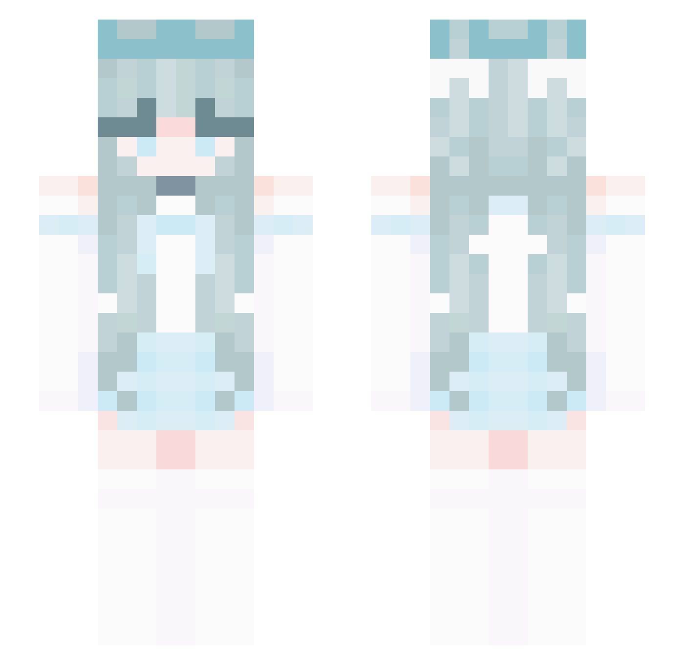 SyGl_ Minecraft skin, front and back view