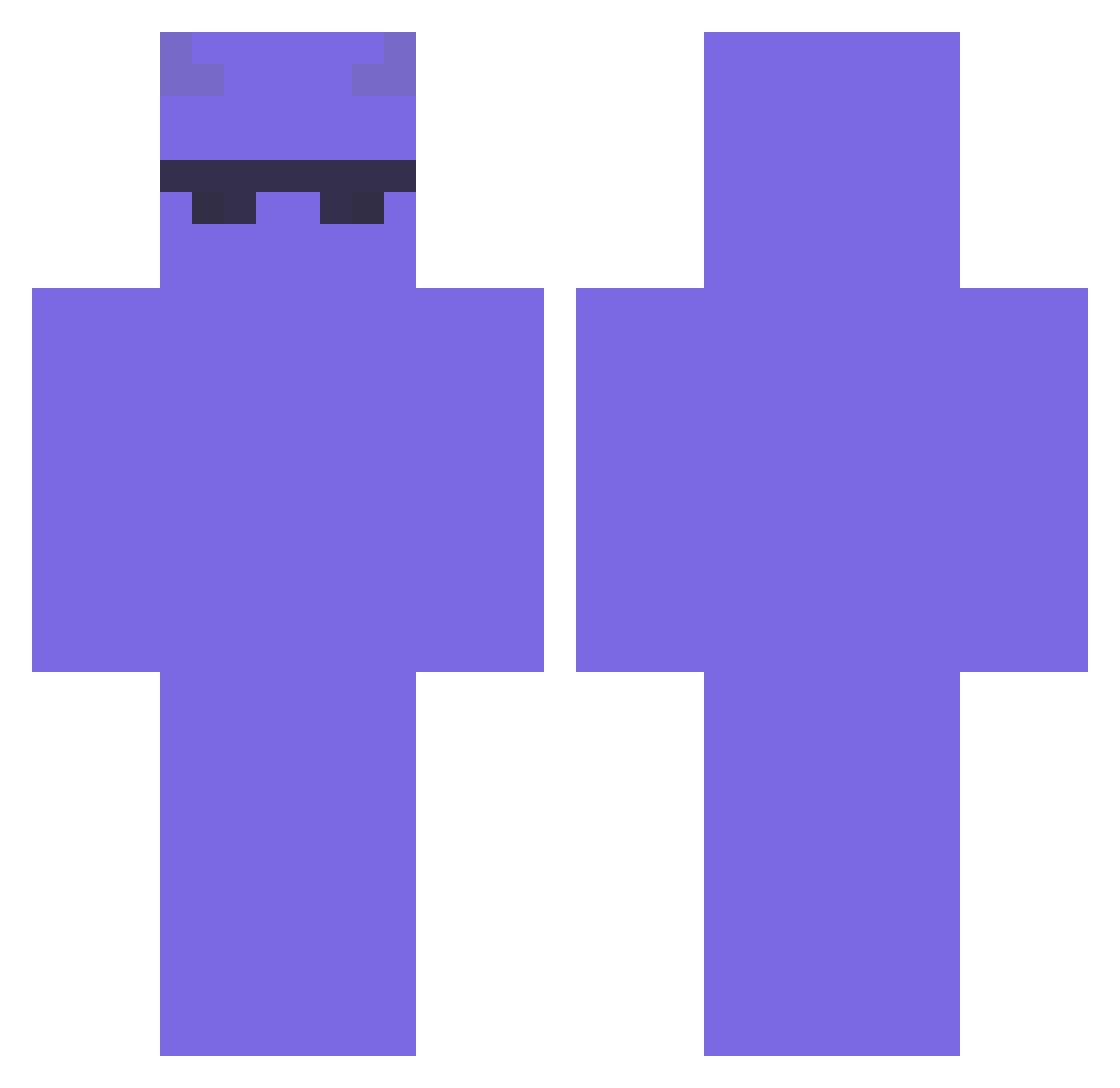 sossiest Minecraft skin, front and back view