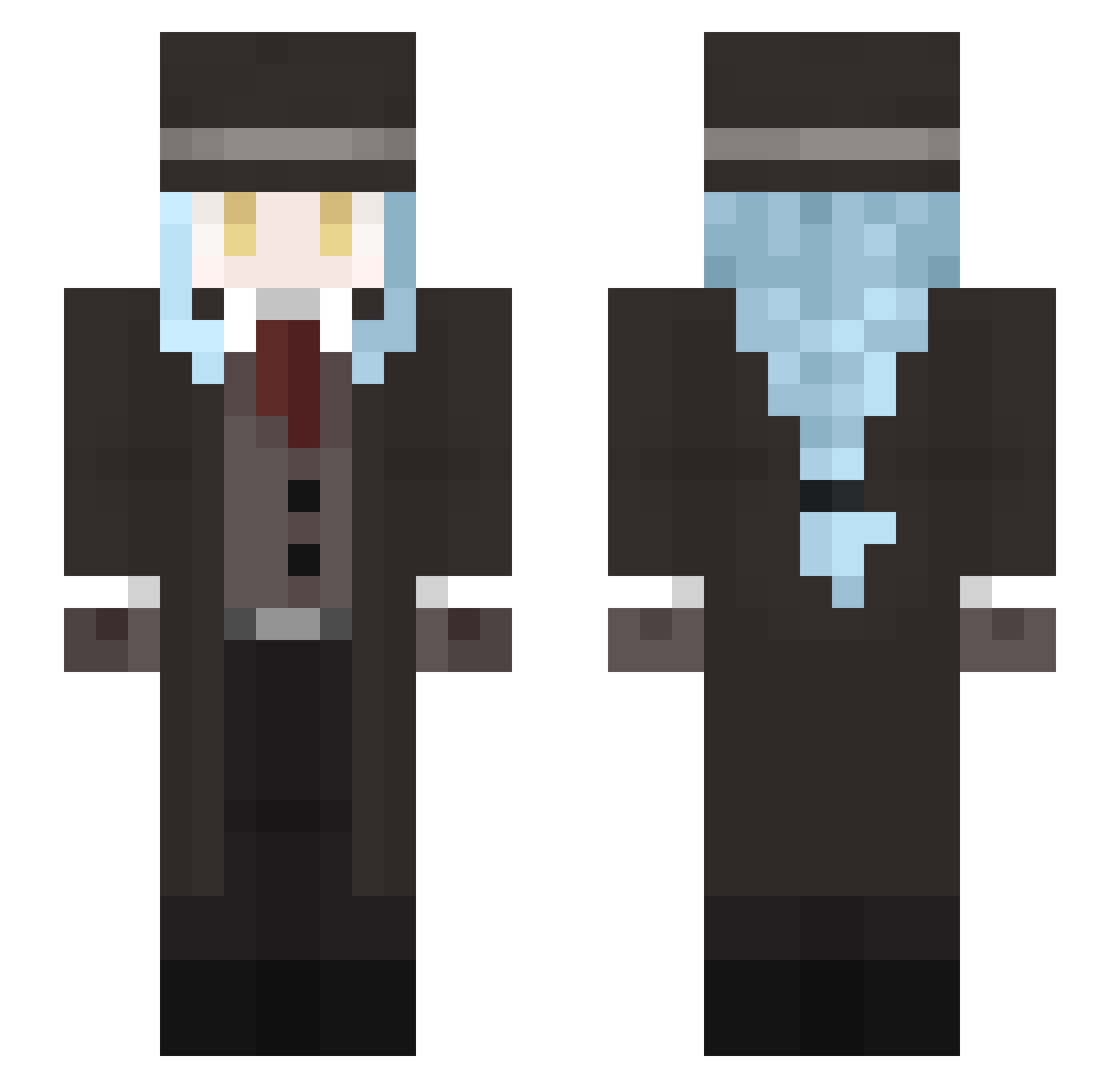 Martin_Braun Minecraft skin, front and back view