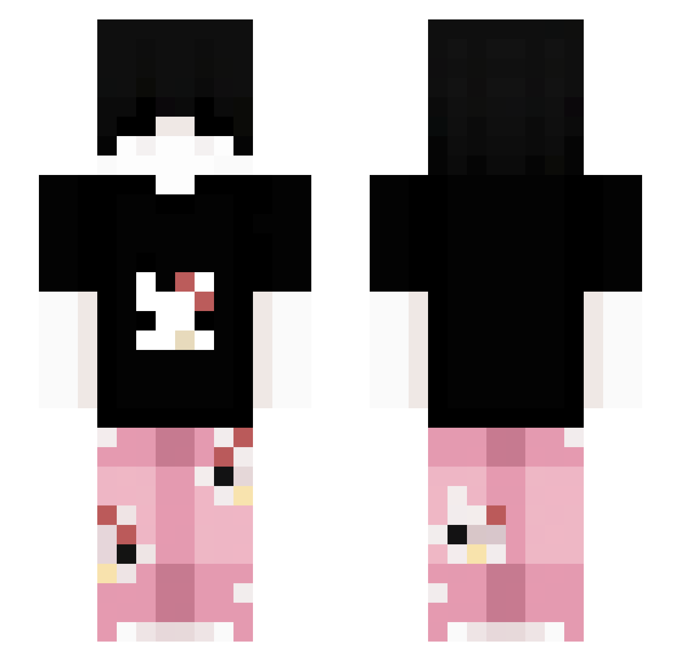 s3rv6unt Minecraft skin, front and back view