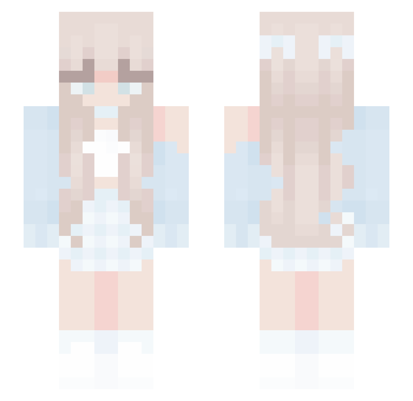 To_Wiki Minecraft skin, front and back view