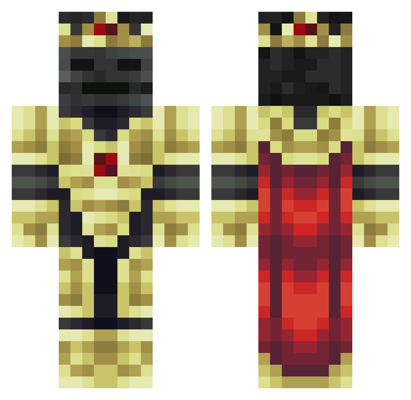 emperor_Star Minecraft skin, front and back view