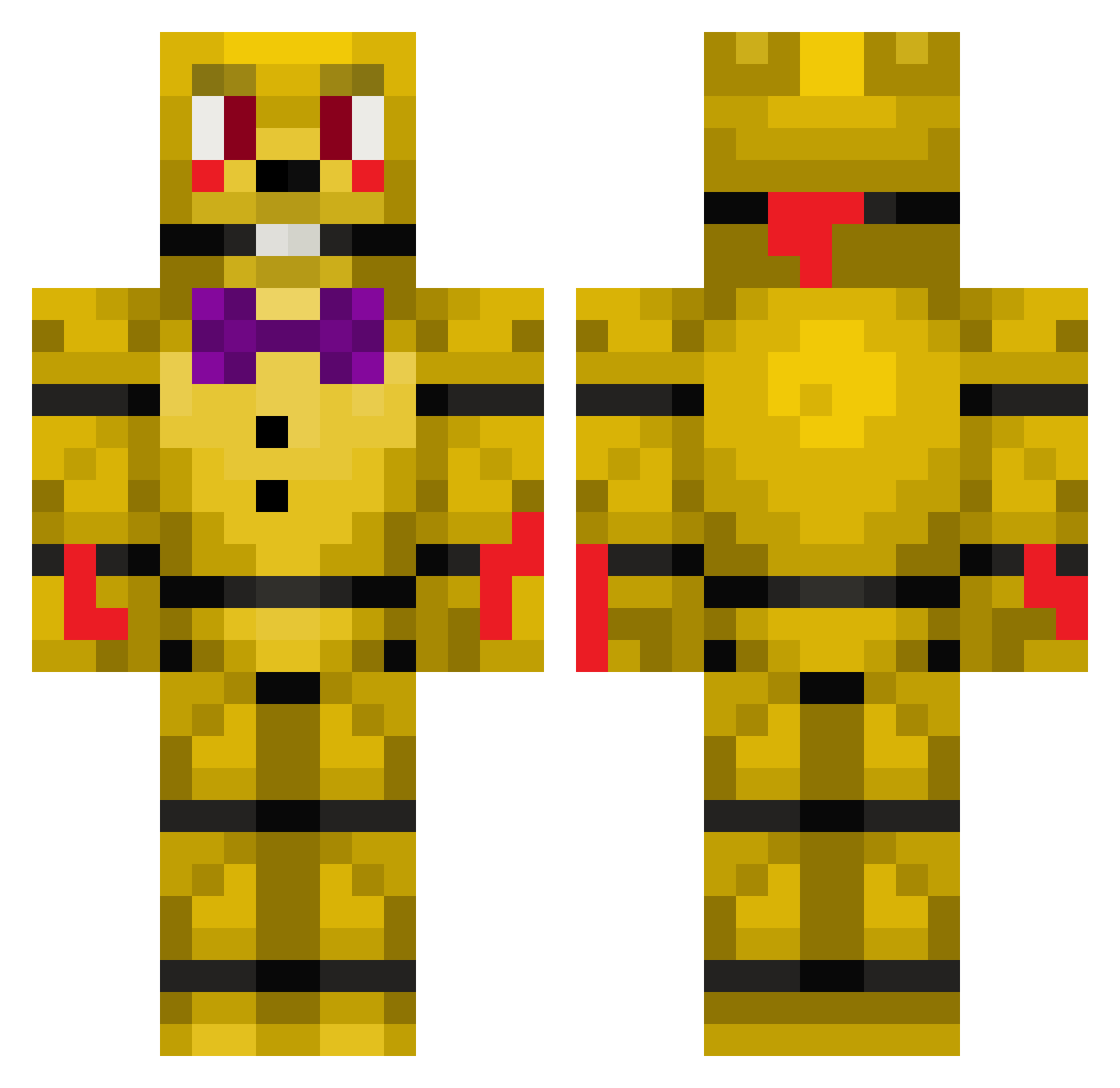 przemo_2514 Minecraft skin, front and back view