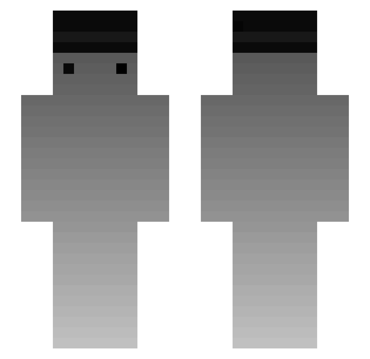 Wazadox_x Minecraft skin, front and back view