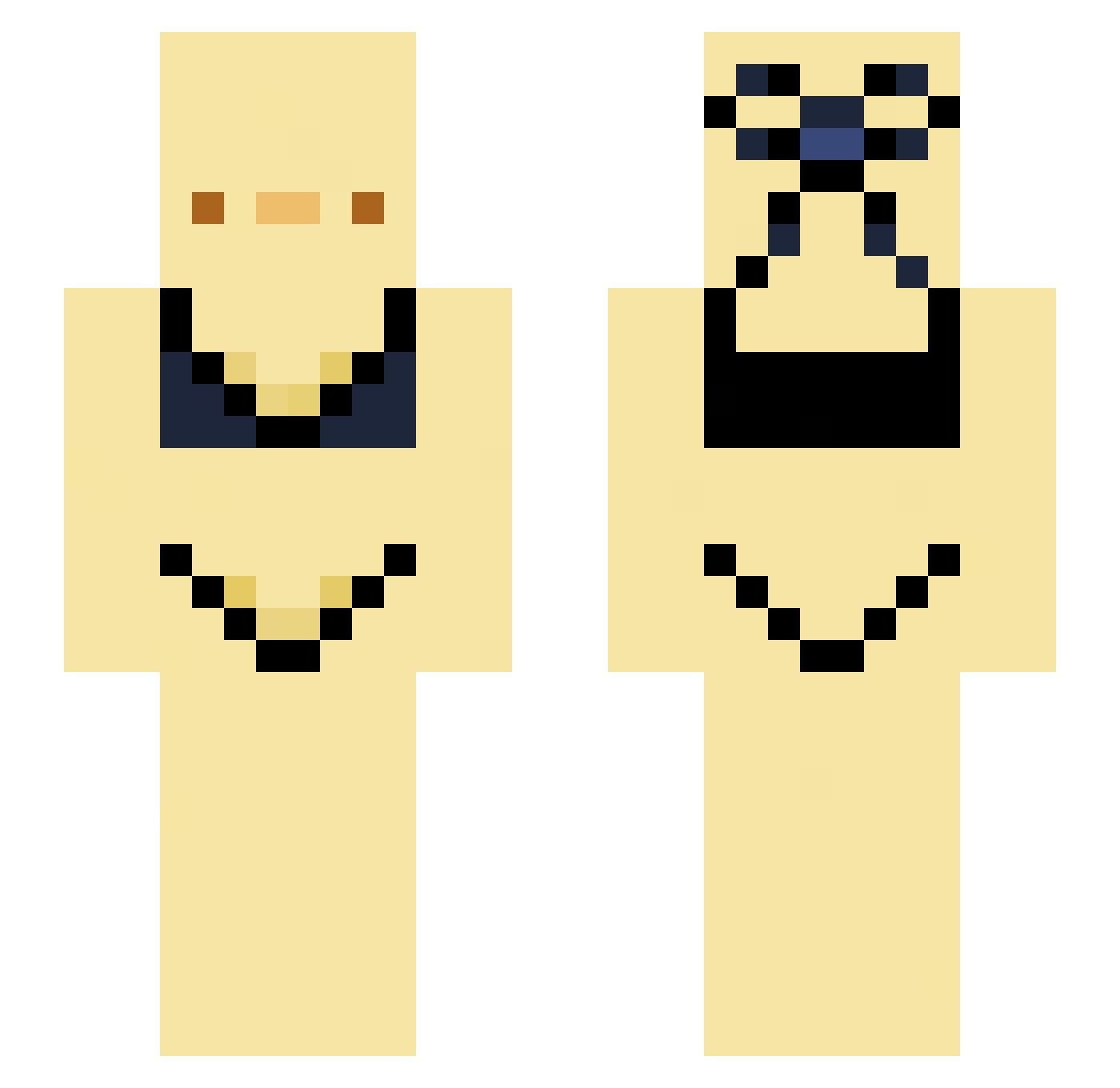 tillin123 Minecraft skin, front and back view