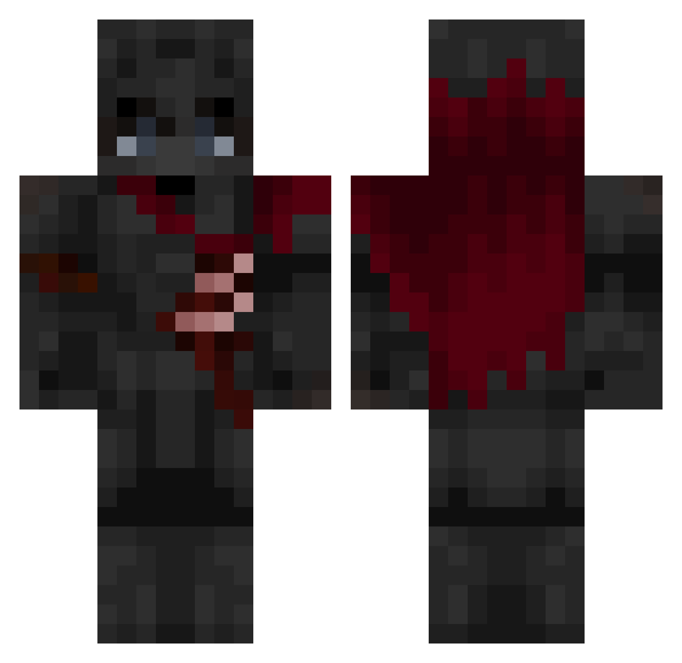 verkaiii Minecraft skin, front and back view