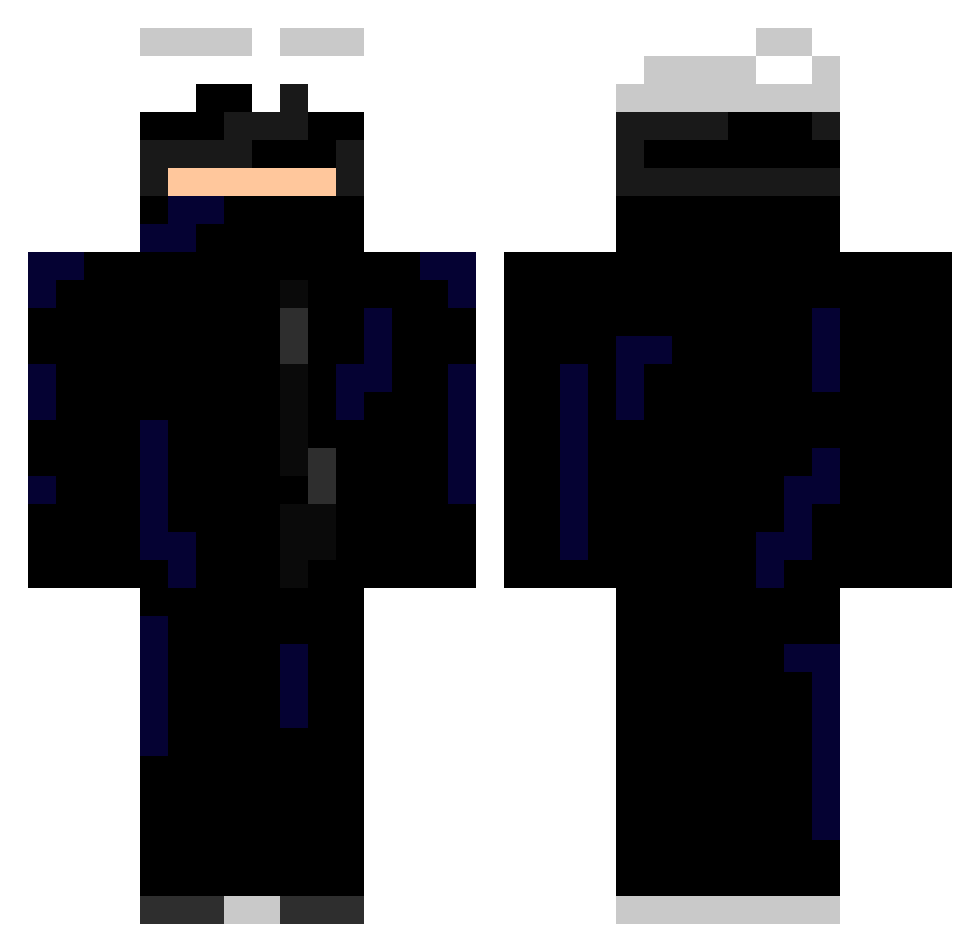 Sumer4giYU Minecraft skin, front and back view