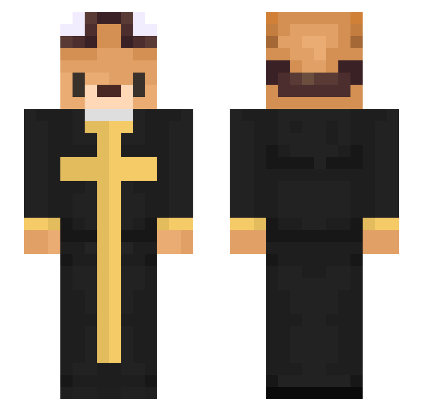 _MrFox7Ivan_ Minecraft skin, front and back view