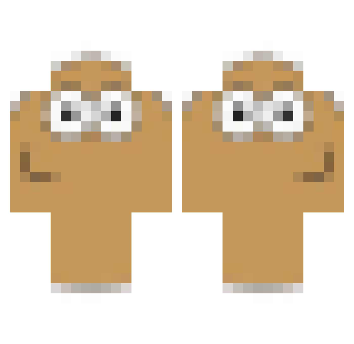 SoulGrabber Minecraft skin, front and back view