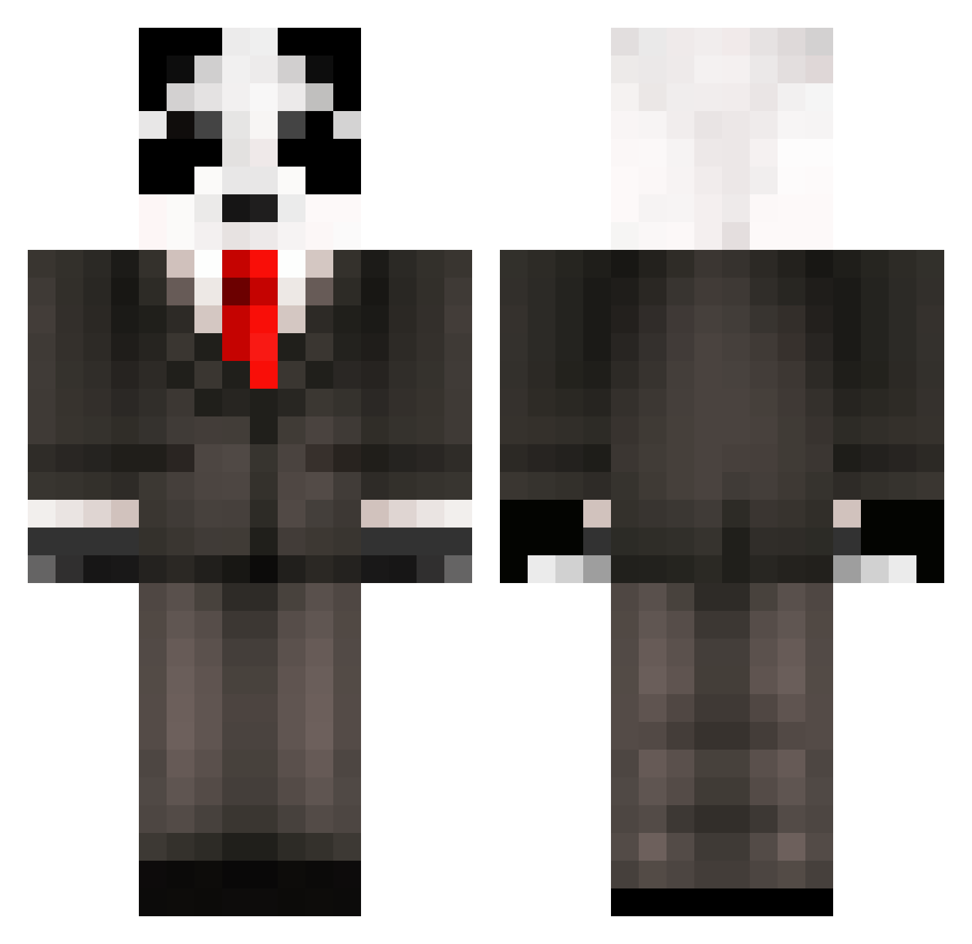 Elisabetta Minecraft skin, front and back view