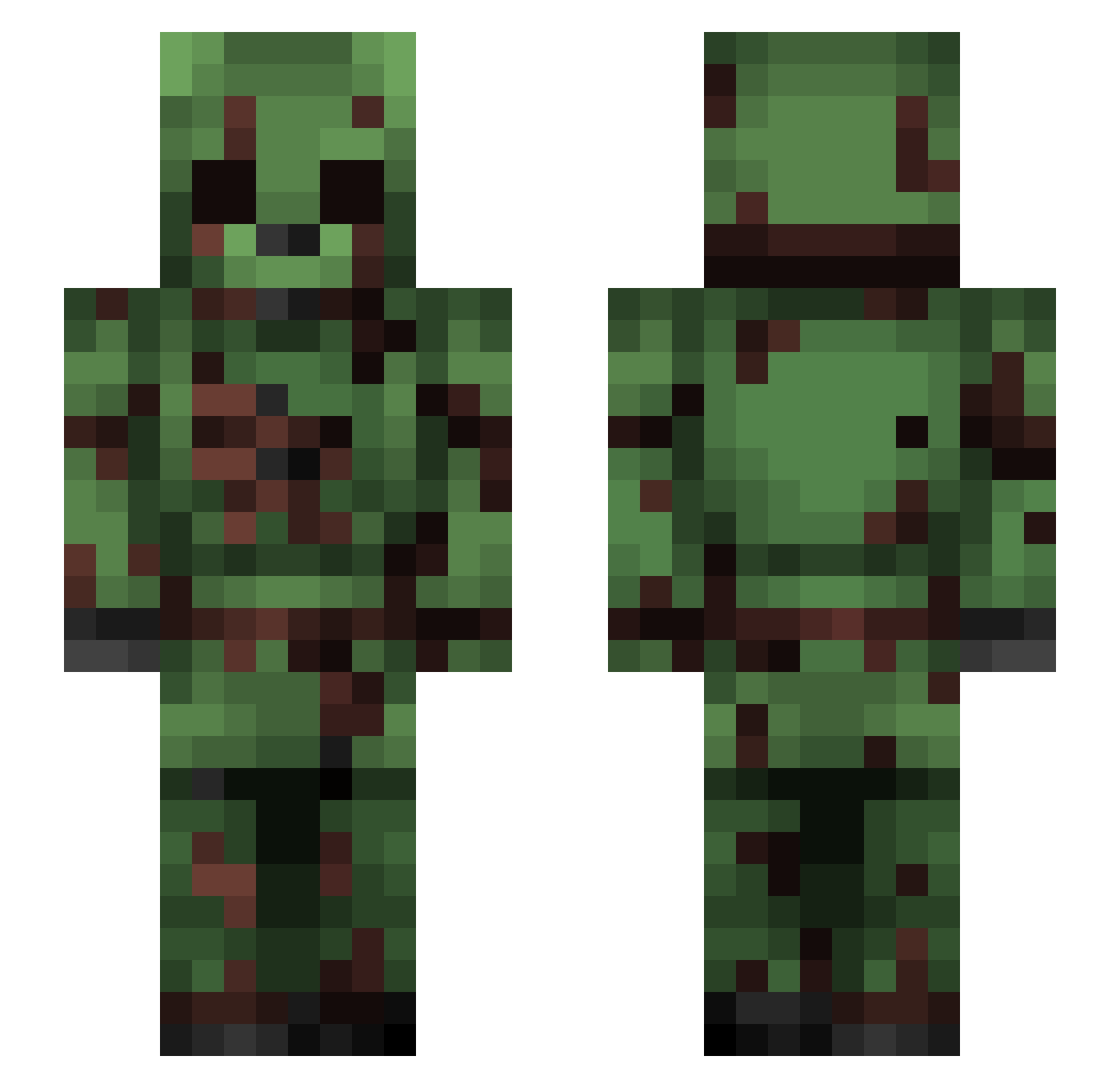 ThomNewYorke Minecraft skin, front and back view