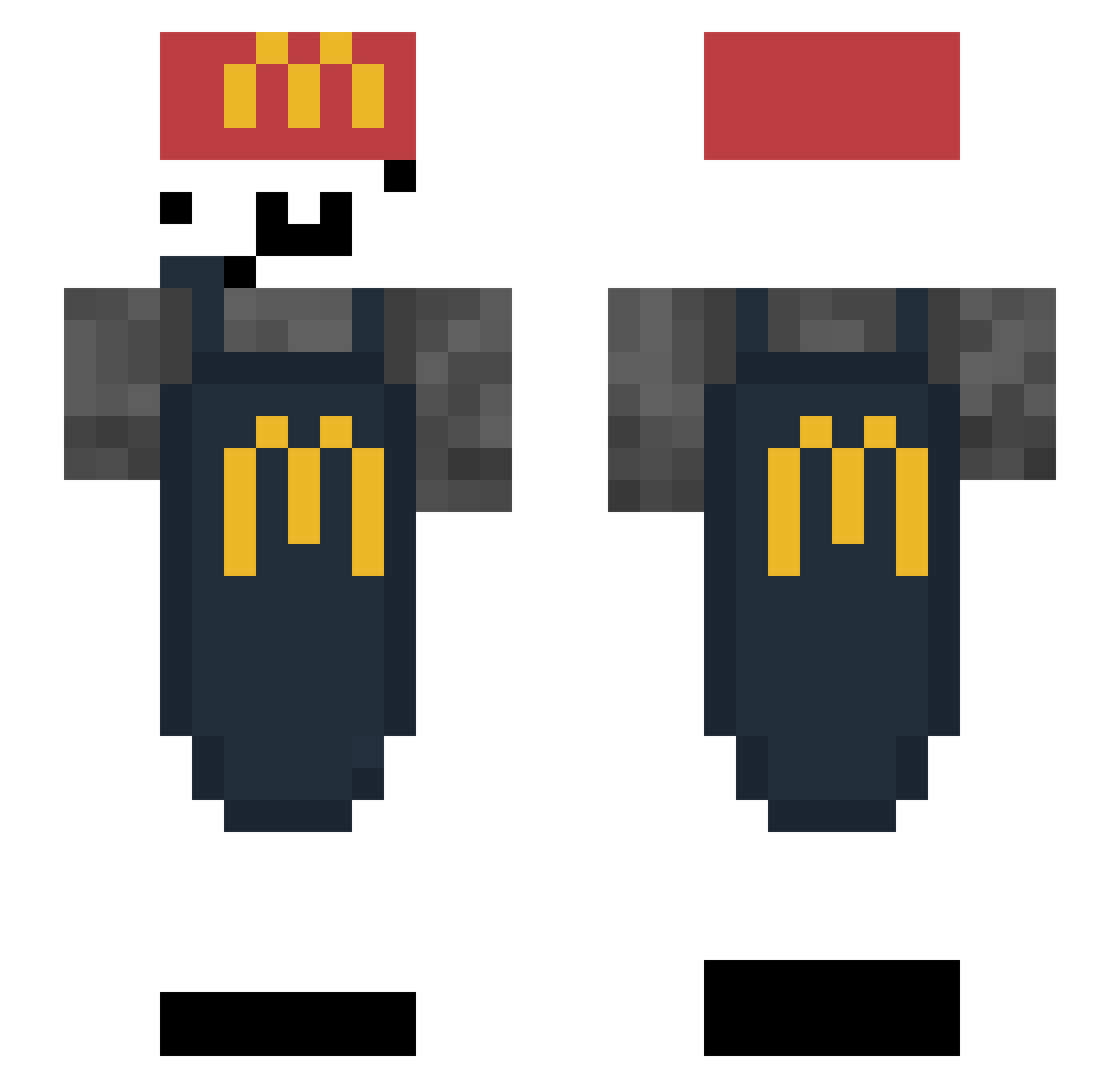 wagonwheel_ Minecraft skin, front and back view