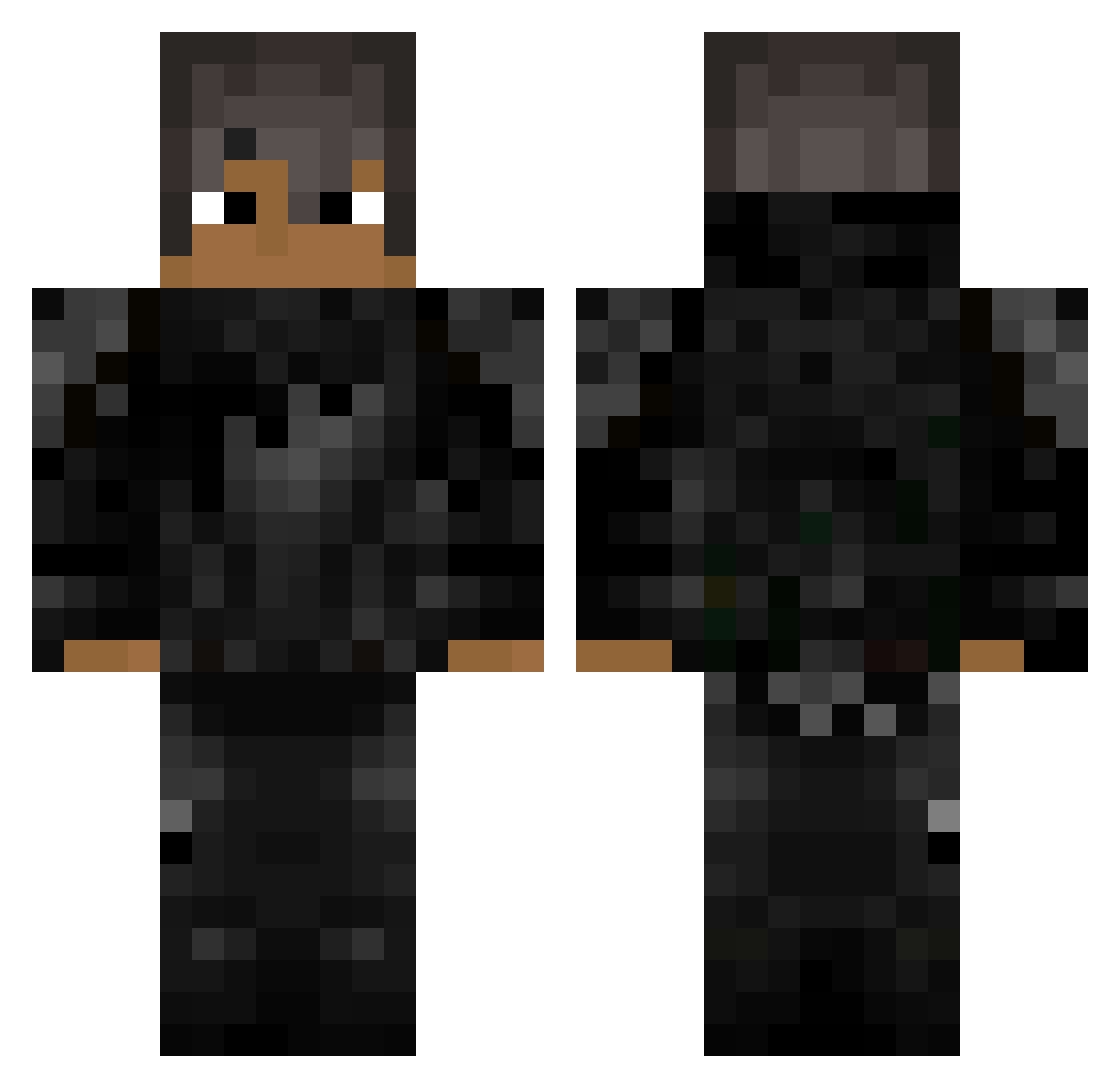 BabyMarcel_420 Minecraft skin, front and back view