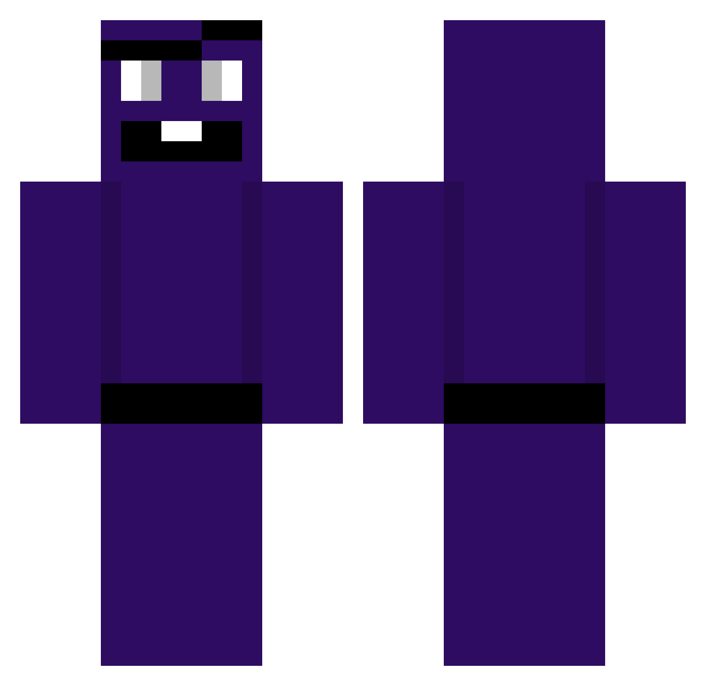 renplaygames Minecraft skin, front and back view