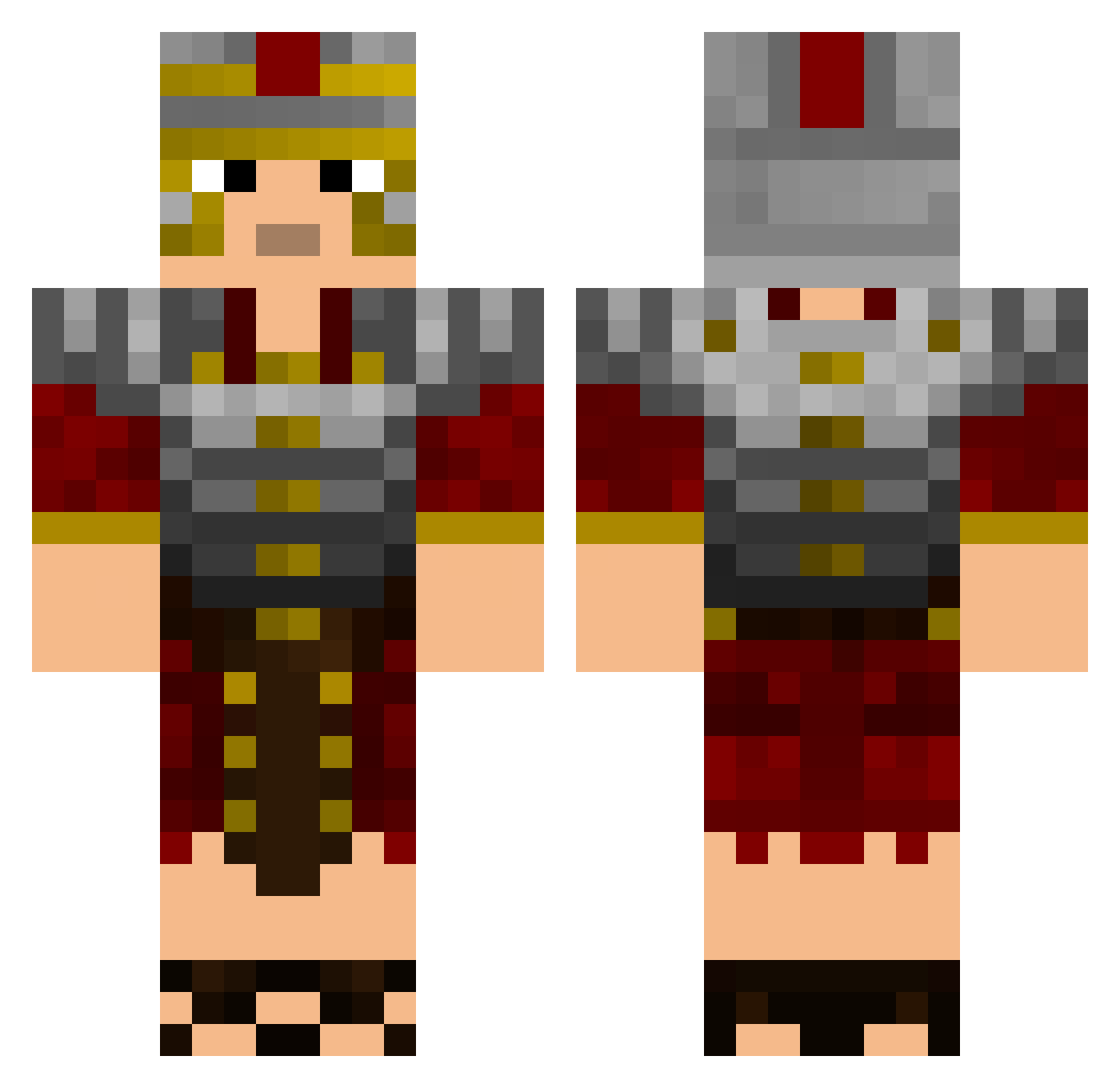 Tann1485 Minecraft skin, front and back view