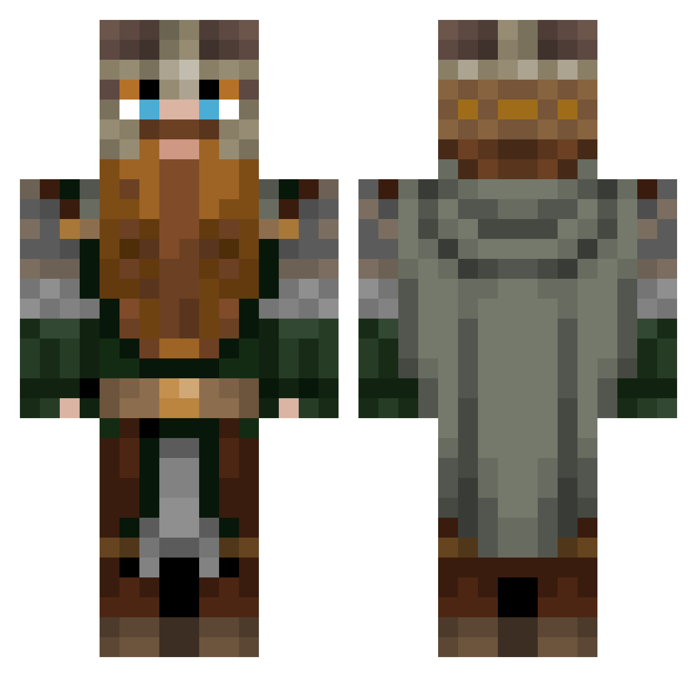 pope_francis22 Minecraft skin, front and back view