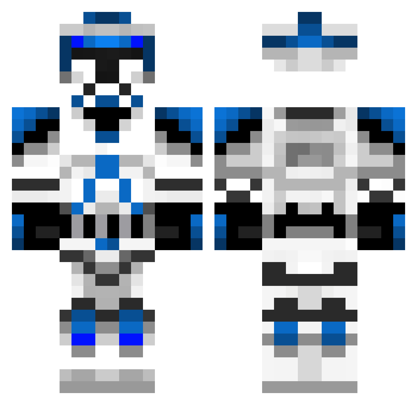 CT_4355 Minecraft skin, front and back view
