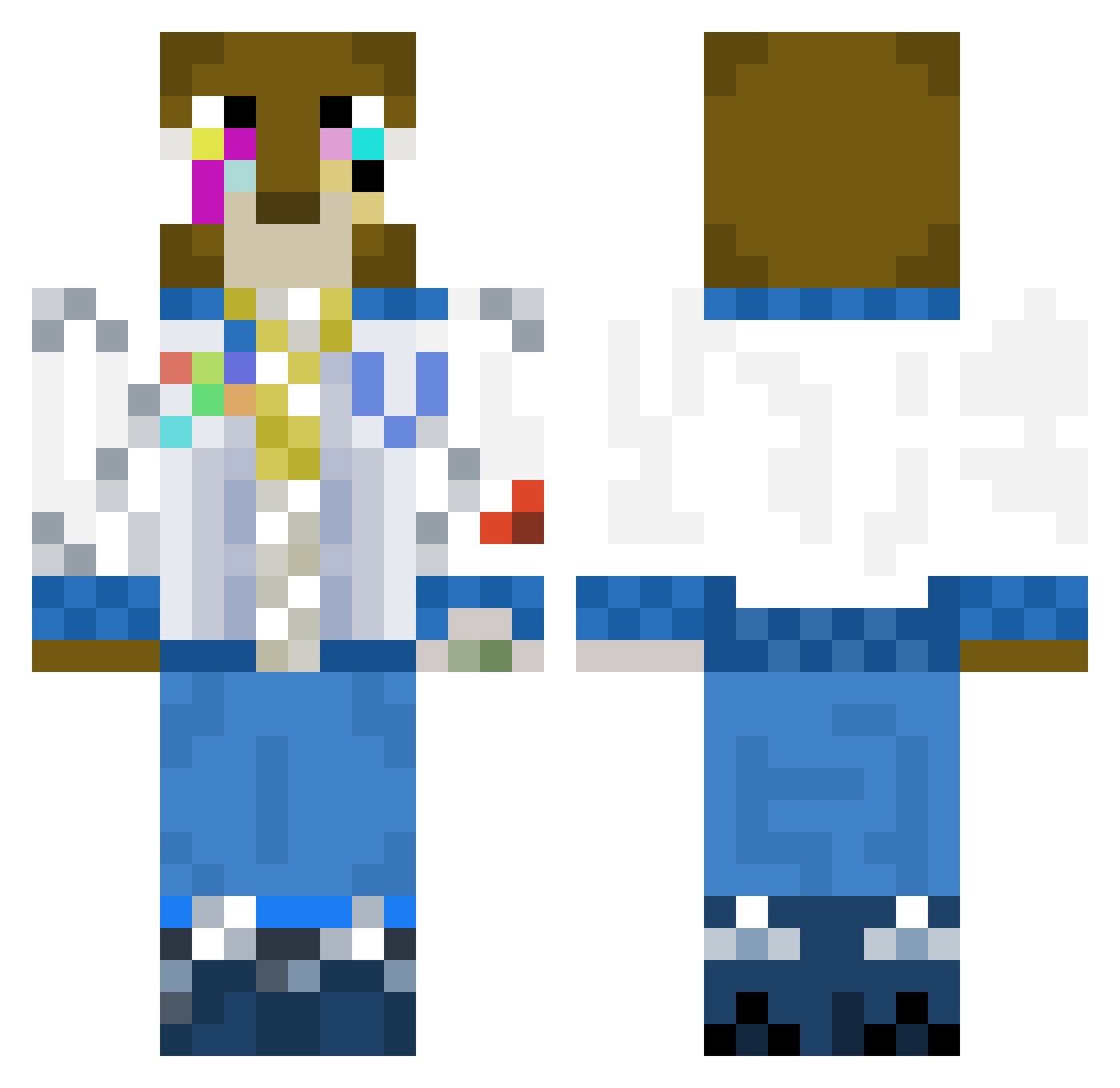 har4hu_778 Minecraft skin, front and back view
