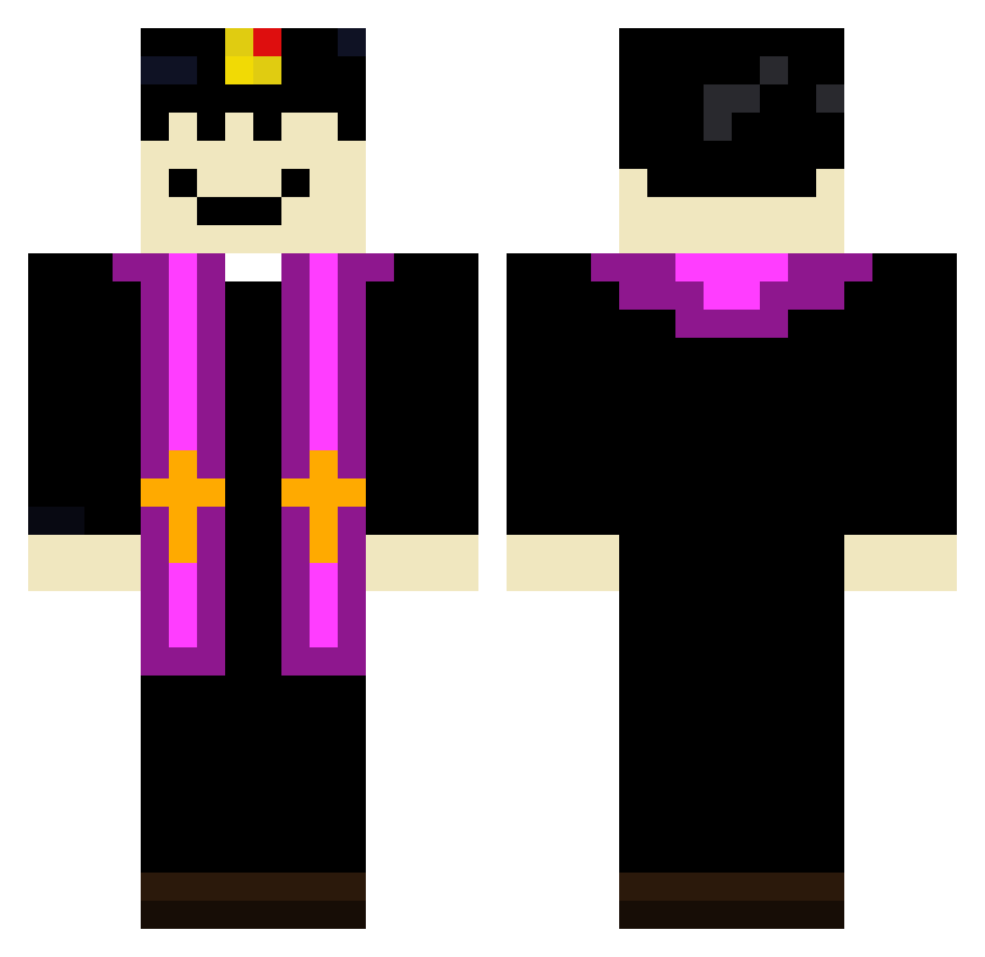 OperatorTaczki_ Minecraft skin, front and back view