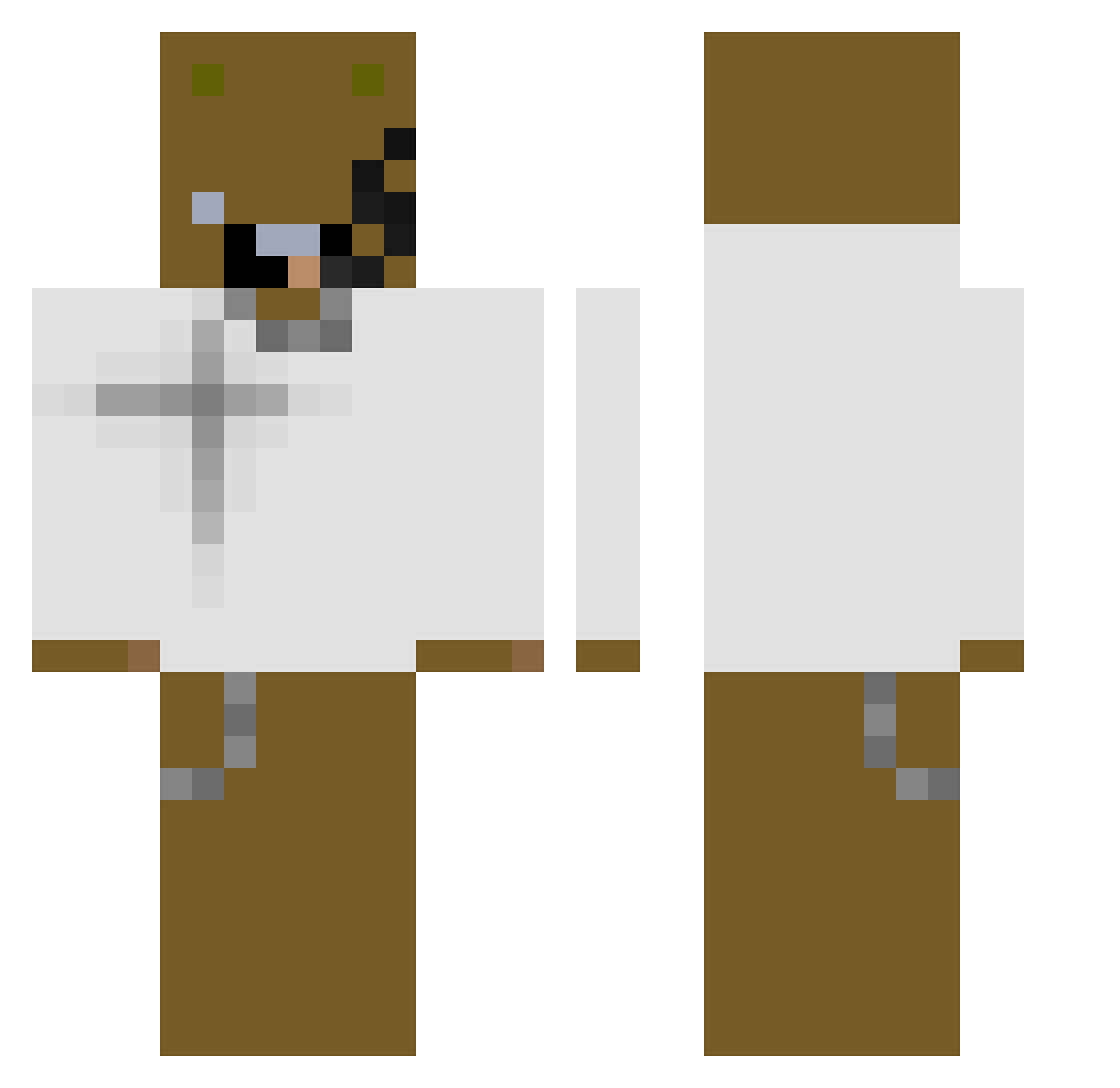NathanGillDawg Minecraft skin, front and back view